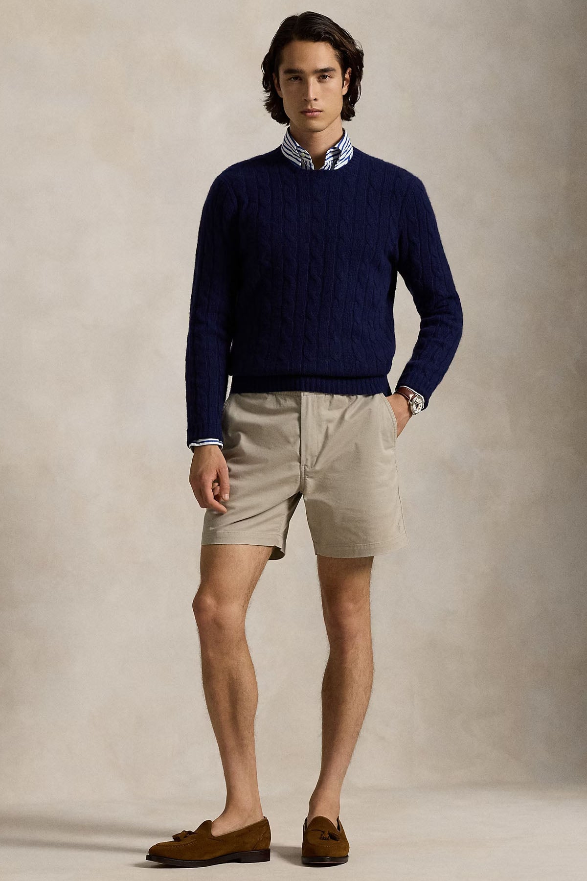Polo Ralph Lauren Beli Lastikli Stretch Classic Fit Şort-Şort-Libas