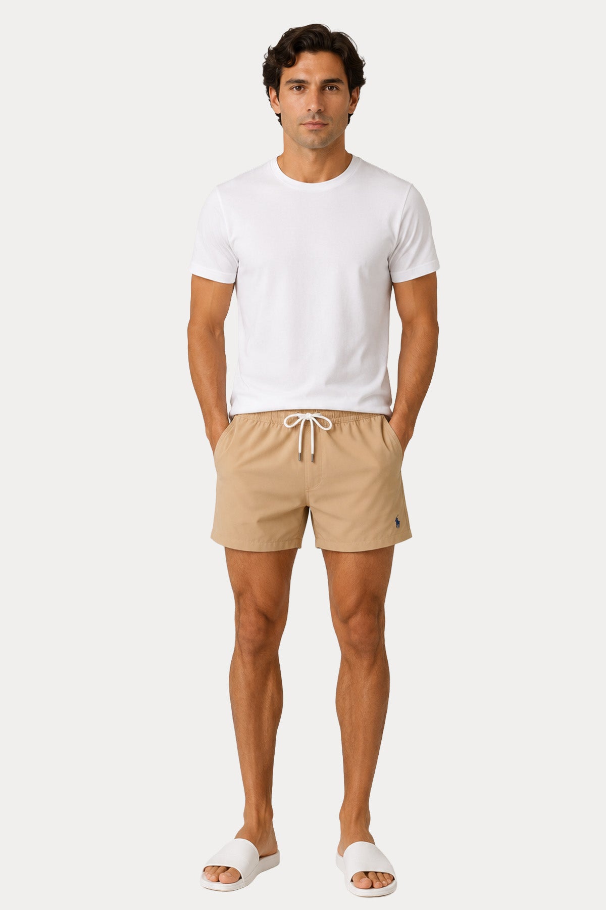 Polo Ralph Lauren Slim Fit Beli Lastikli Streç Şort Mayo
