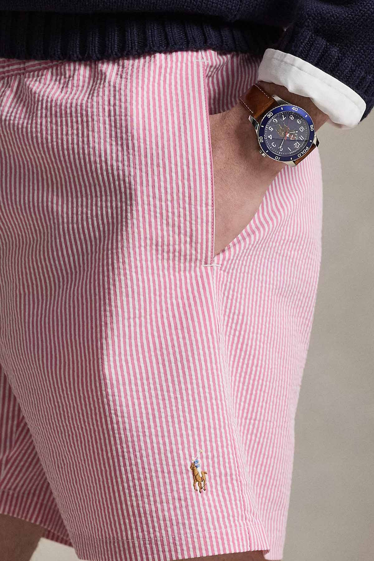 Polo Ralph Lauren Relaxed Fit Beli Lastikli Çizgili Streç Şort Mayo-Şort Mayo-Libas