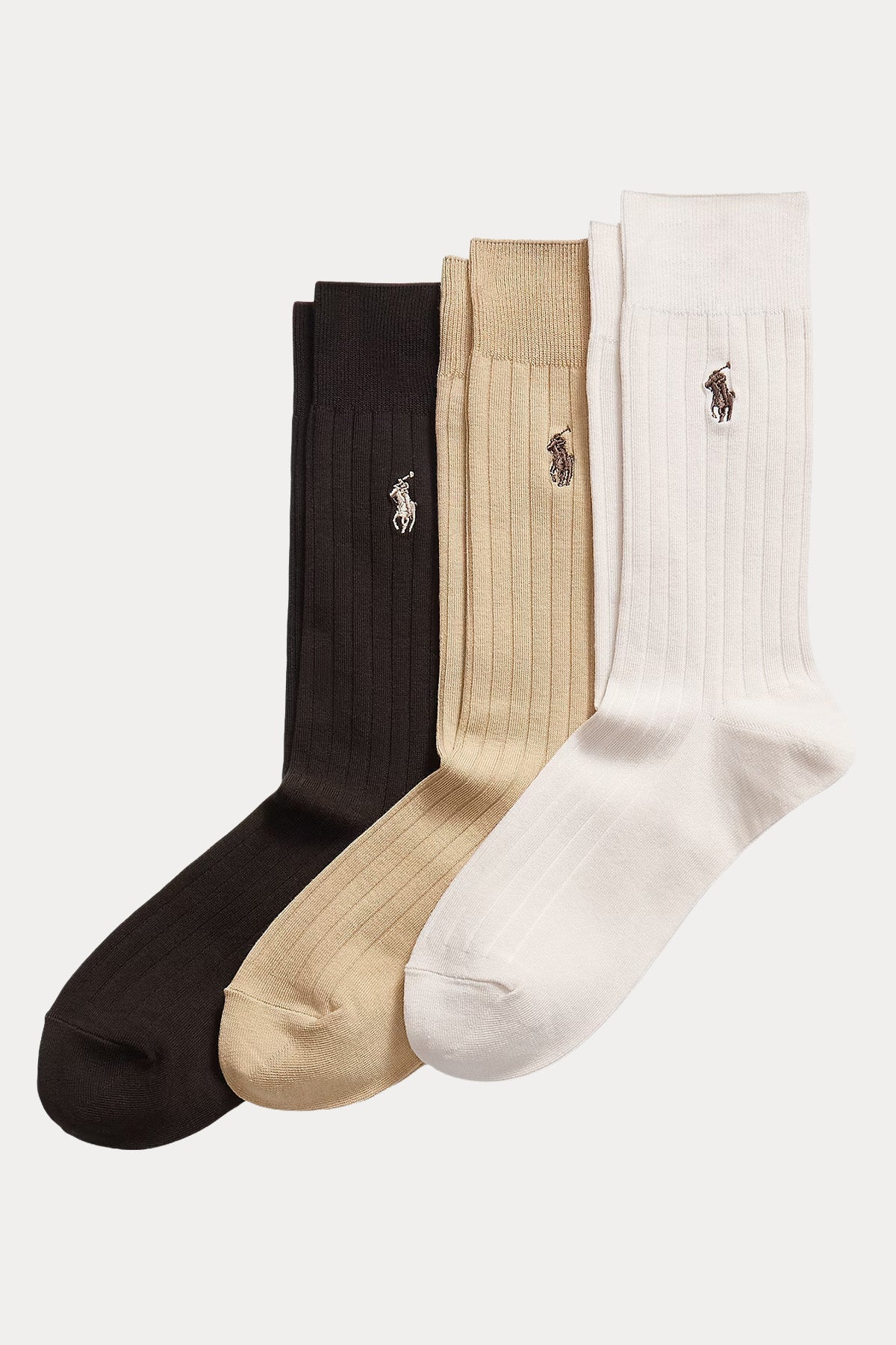 Polo Ralph Lauren 3'lü Paket Fitilli Pony Logolu Çorap Seti-Çorap-Libas