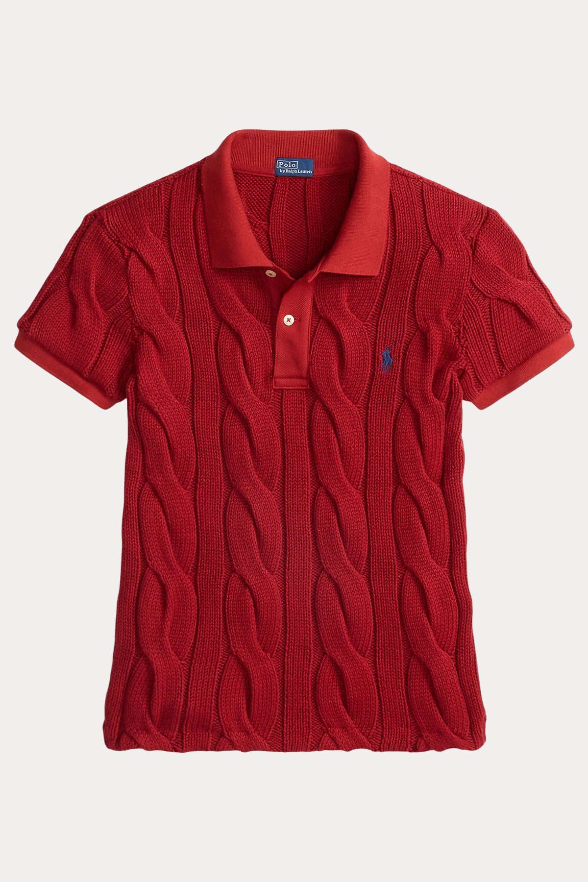 Polo Ralph Lauren Regular Fit Polo Yaka Saç Örgü Triko