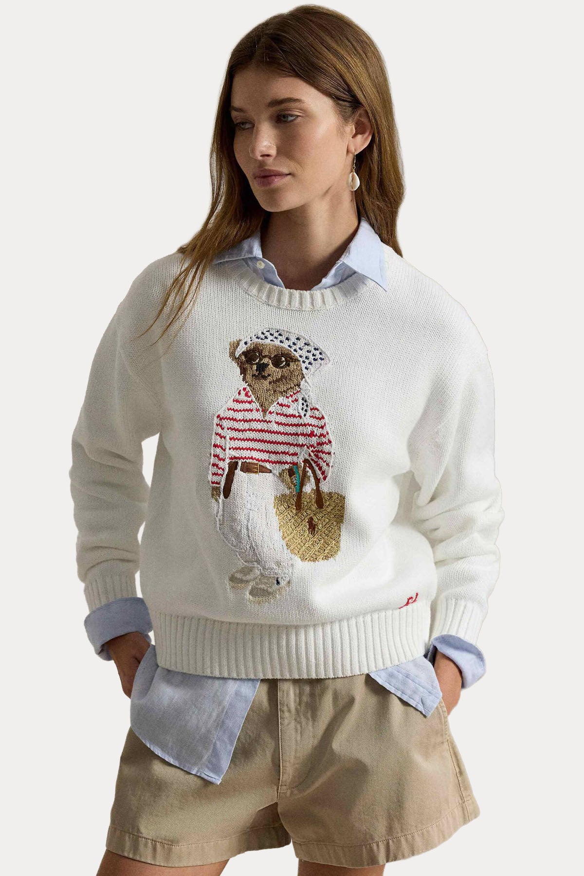 Polo Ralph Lauren Relaxed Fit Polo Bear Örgü Triko