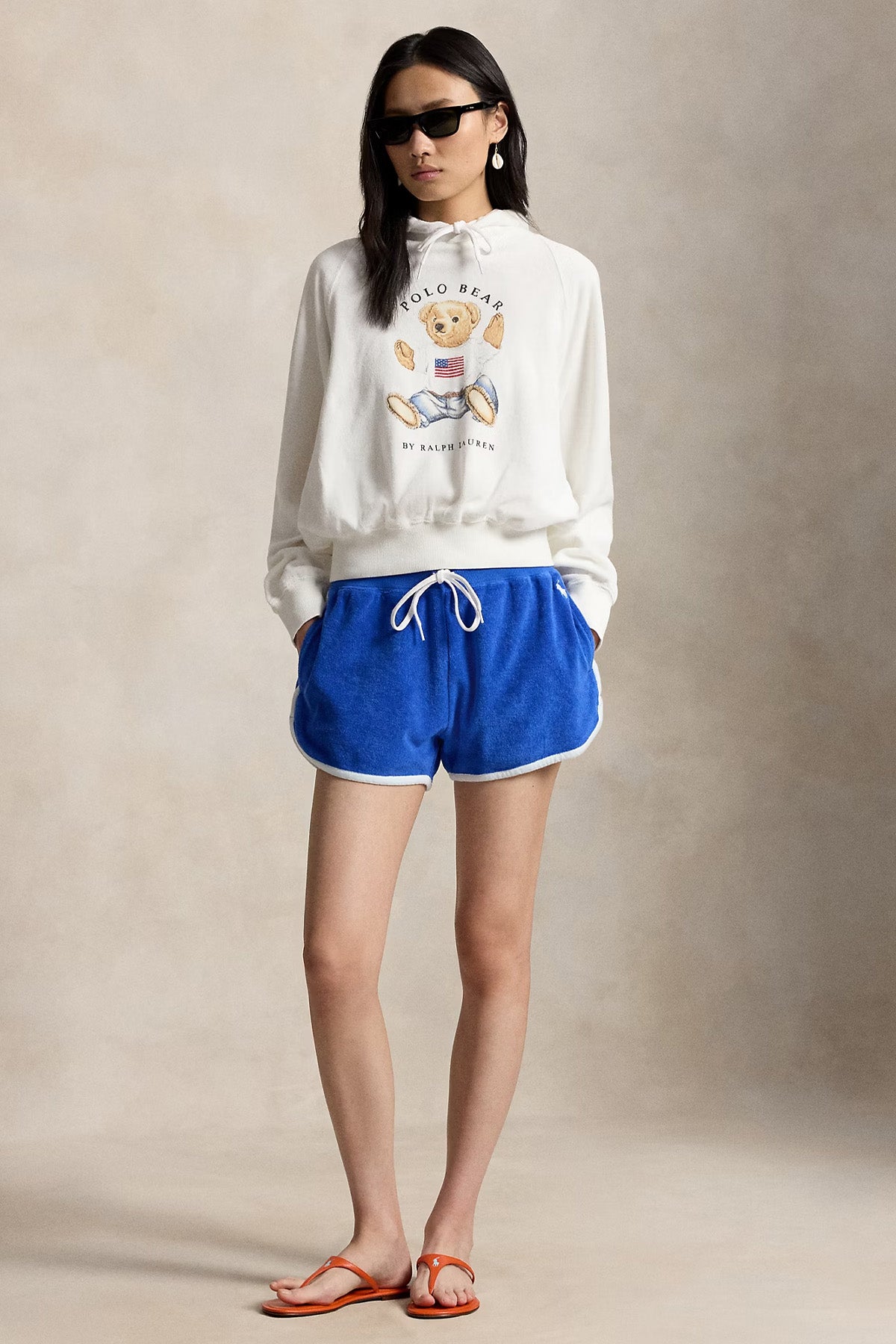 Polo Ralph Lauren Relaxed Fit Kapüşonlu Polo Bear Sweatshirt