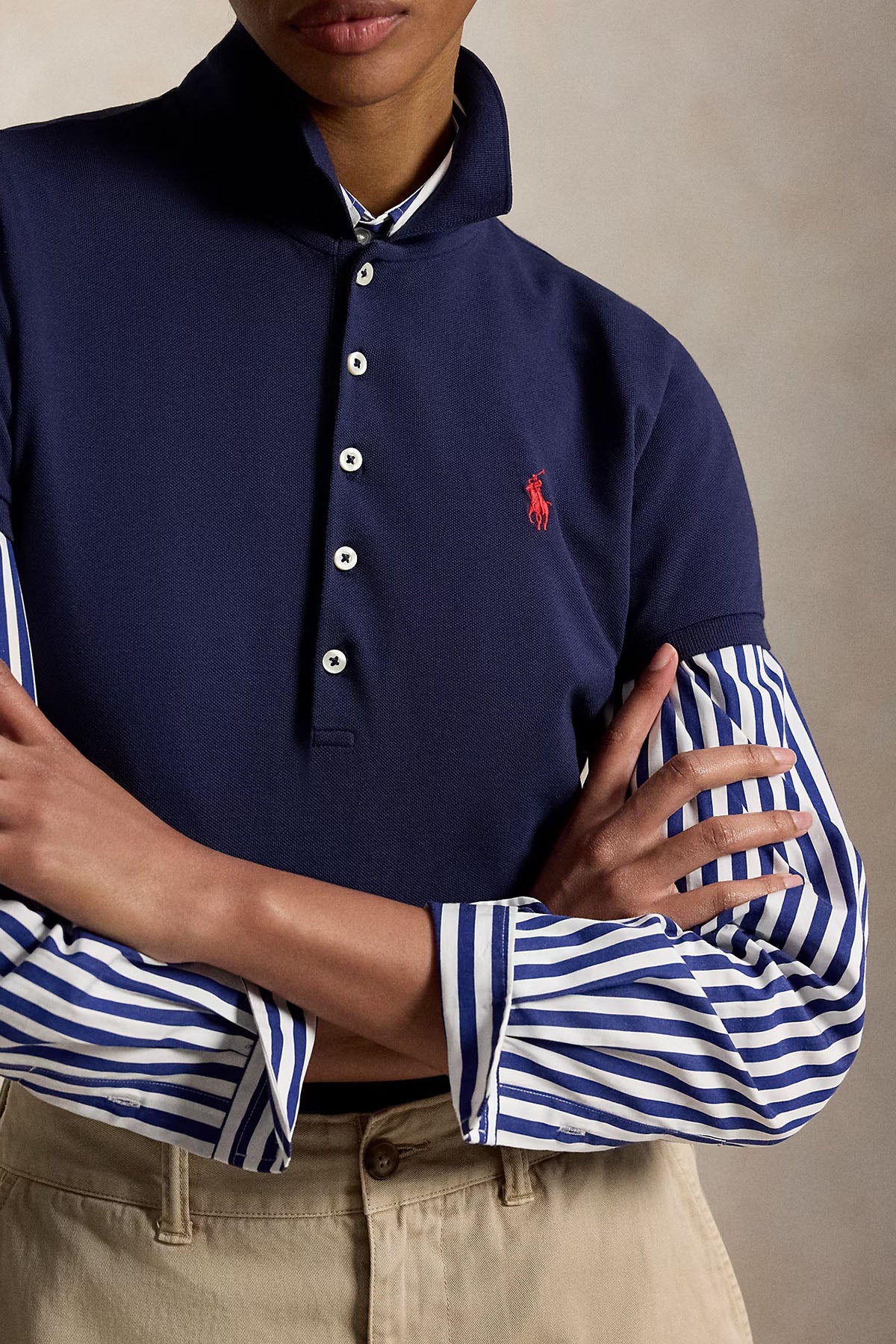 Polo Ralph Lauren Regular Fit Polo Yaka Pony Logolu Streç T-shirt