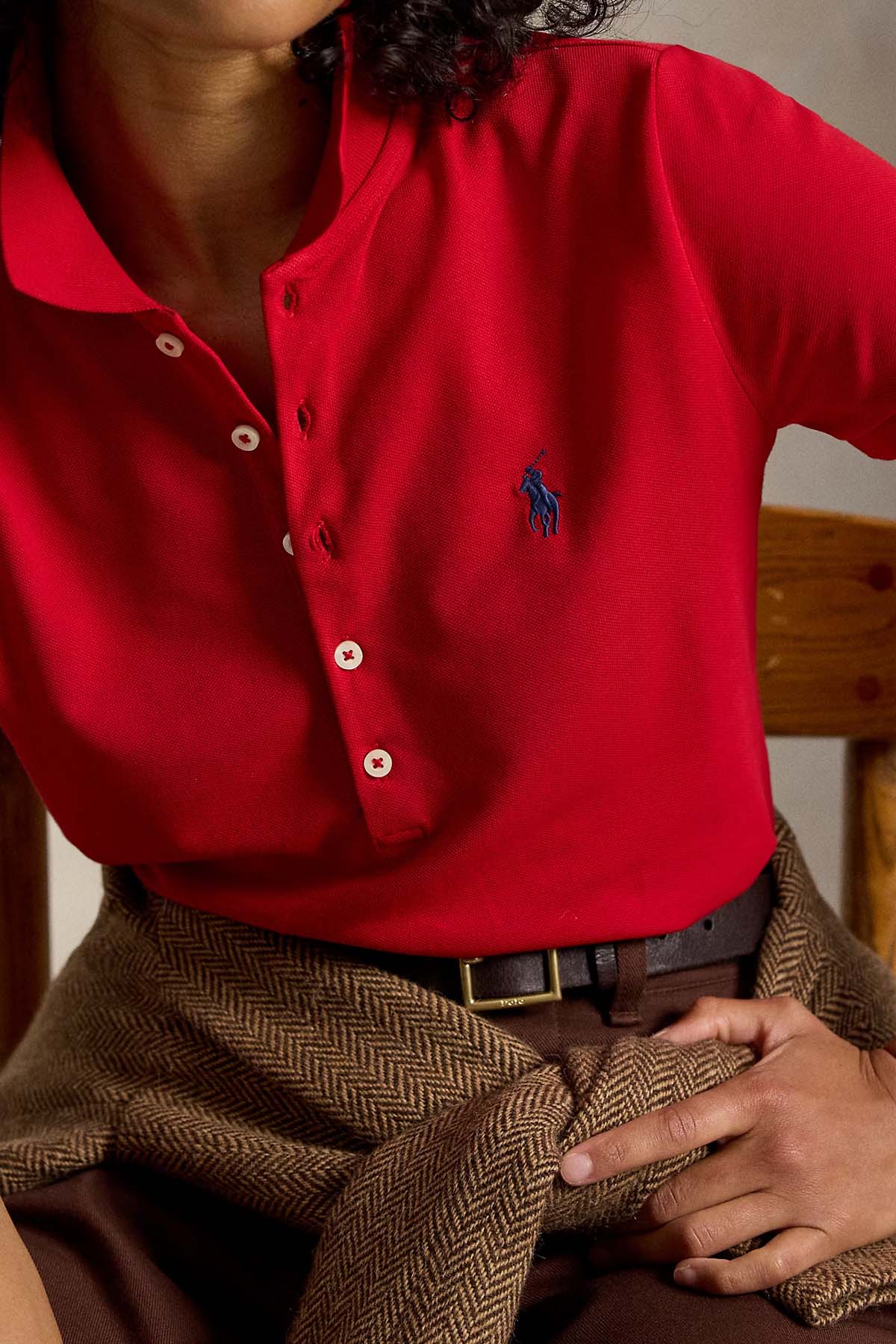 Polo Ralph Lauren Regular Fit Polo Yaka Pony Logolu Streç T-shirt