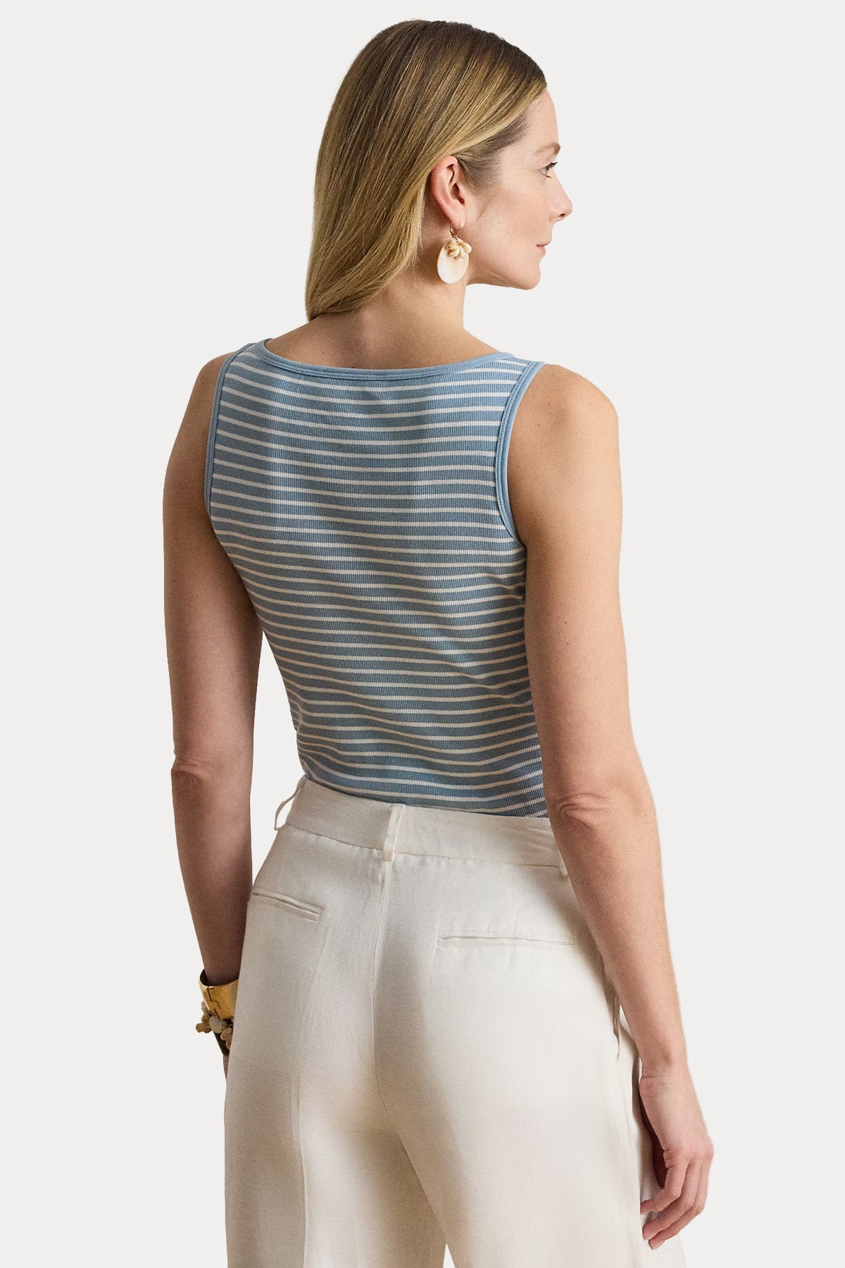 Polo Ralph Lauren Slim Fit Çizgili Streç Bluz