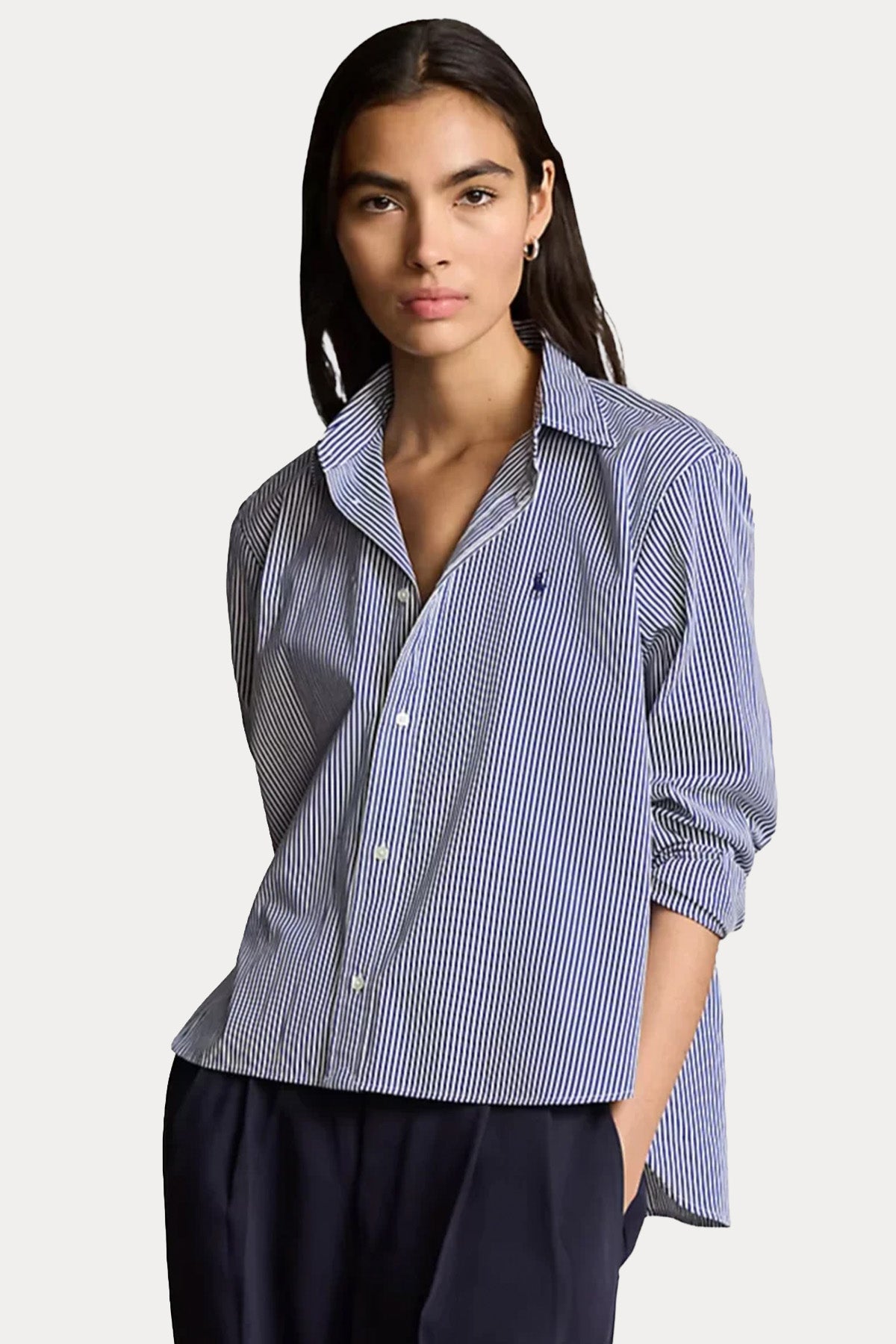 Polo Ralph Lauren Geniş Kesim Çizgili Gömlek