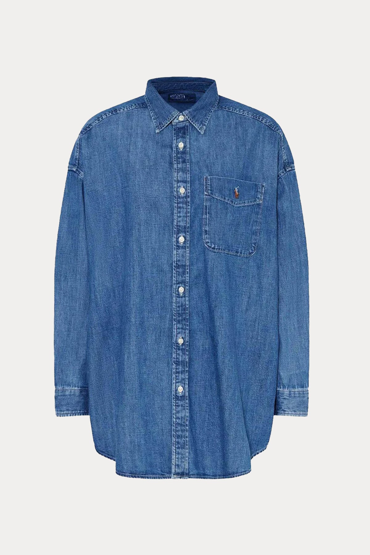 Polo Ralph Lauren Geniş Kesim Spor Cepli Denim Gömlek