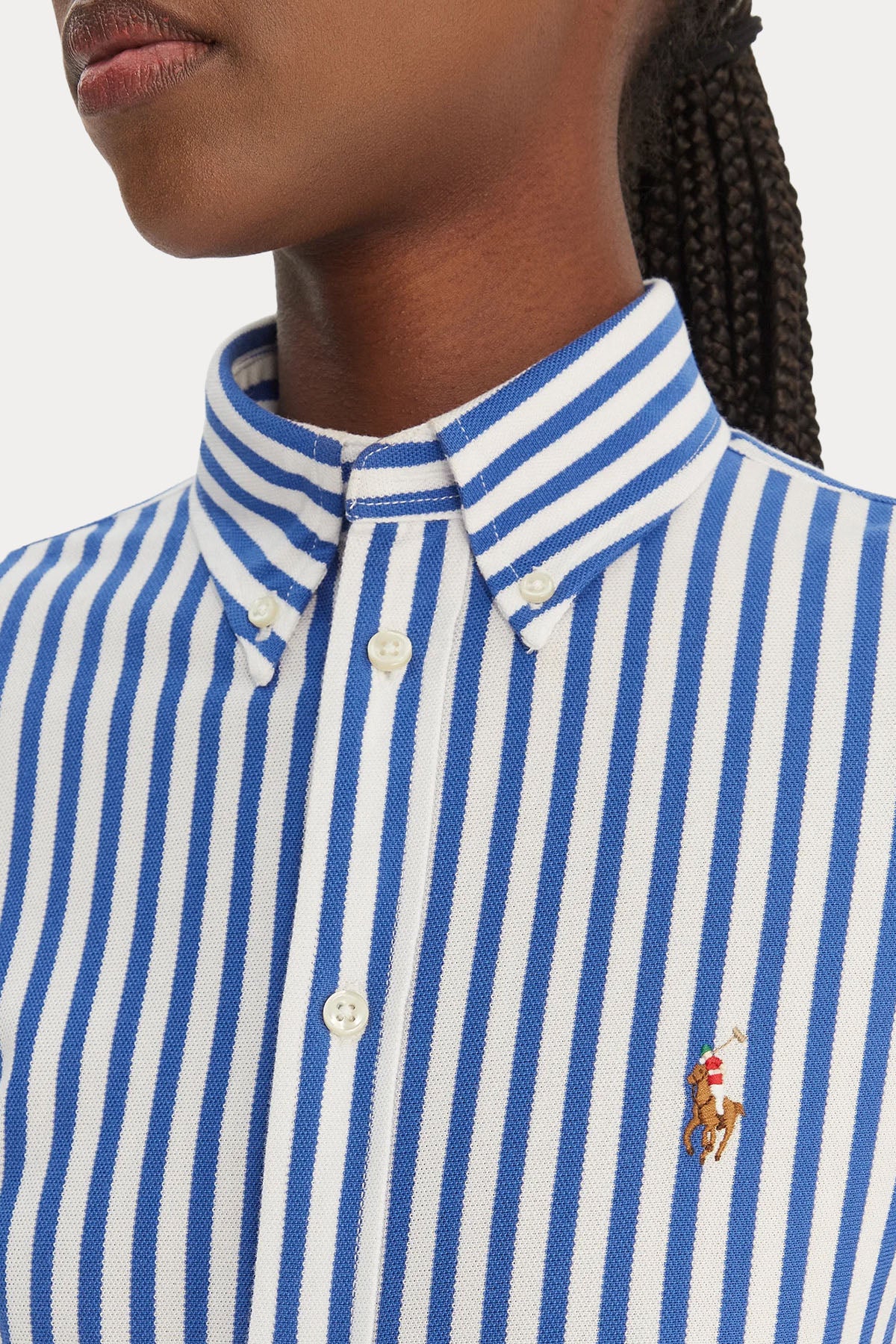 Polo Ralph Lauren Çizgili Knit Oxford Gömlek