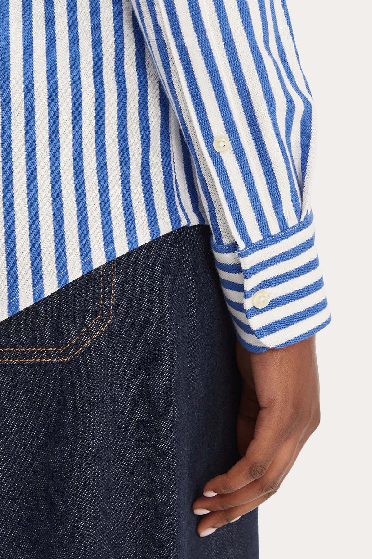 Polo Ralph Lauren Çizgili Knit Oxford Gömlek