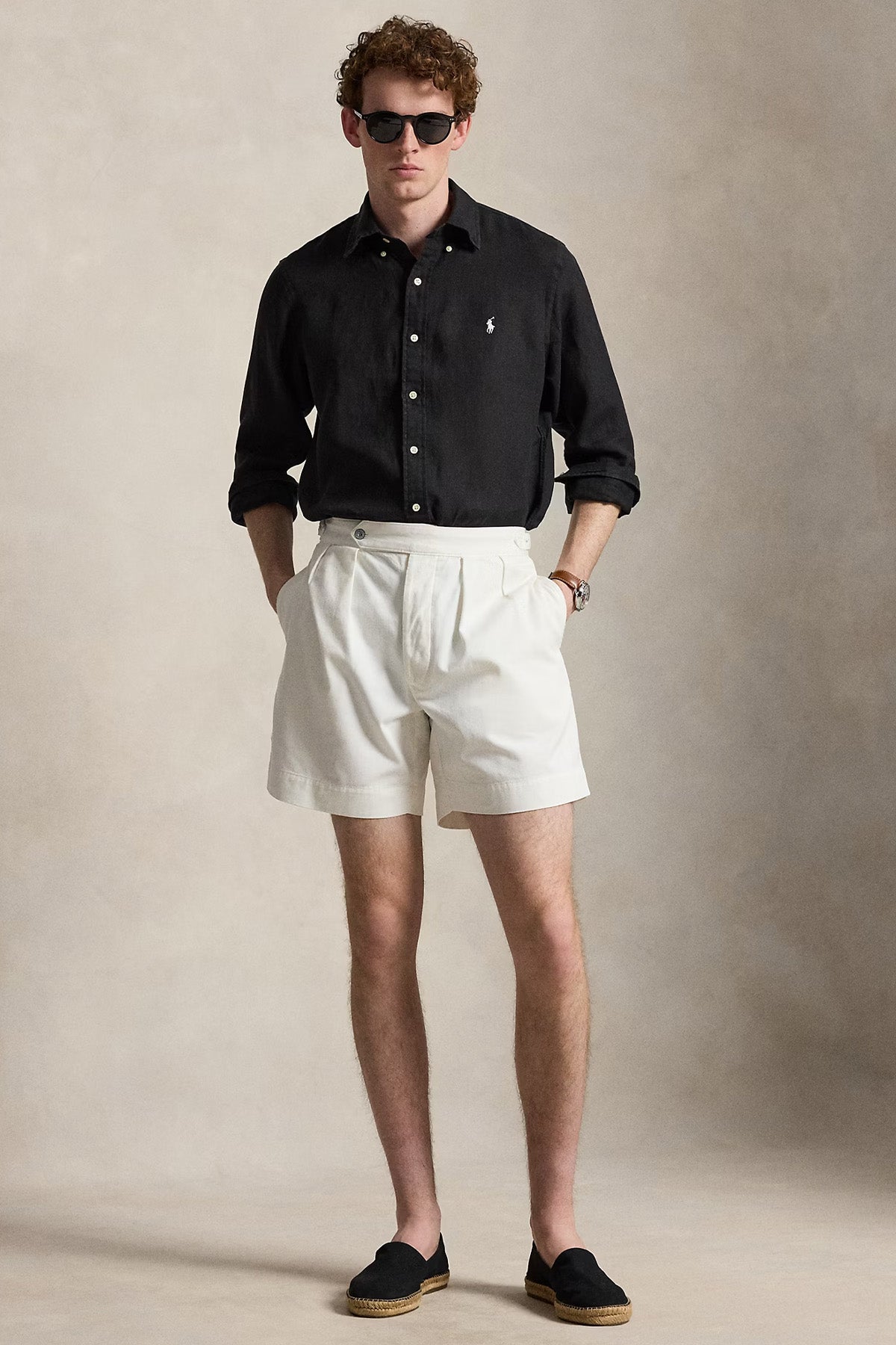 Polo Ralph Lauren Custom Fit Keten Gömlek