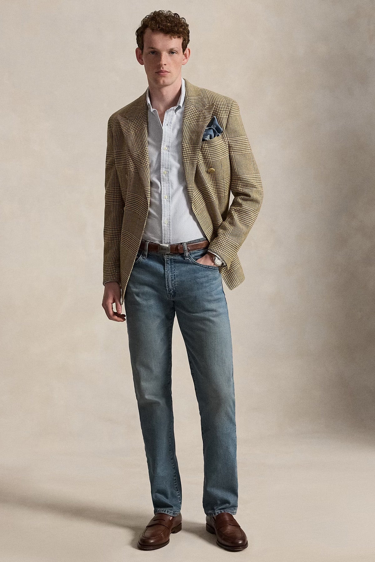Polo Ralph Lauren Slim Fit Çizgili Oxford Gömlek