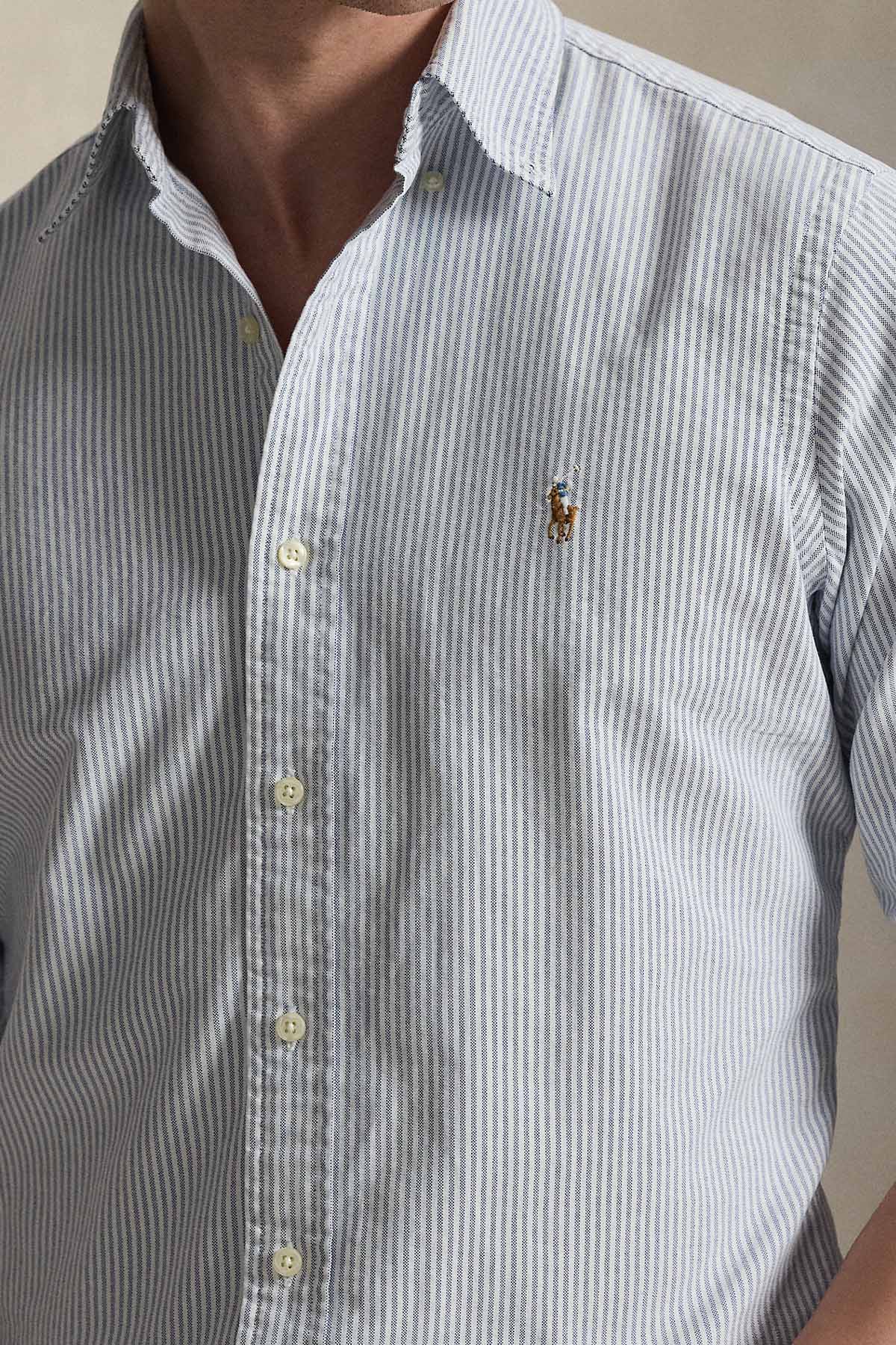 Polo Ralph Lauren Custom Fit Çizgili Oxford Gömlek