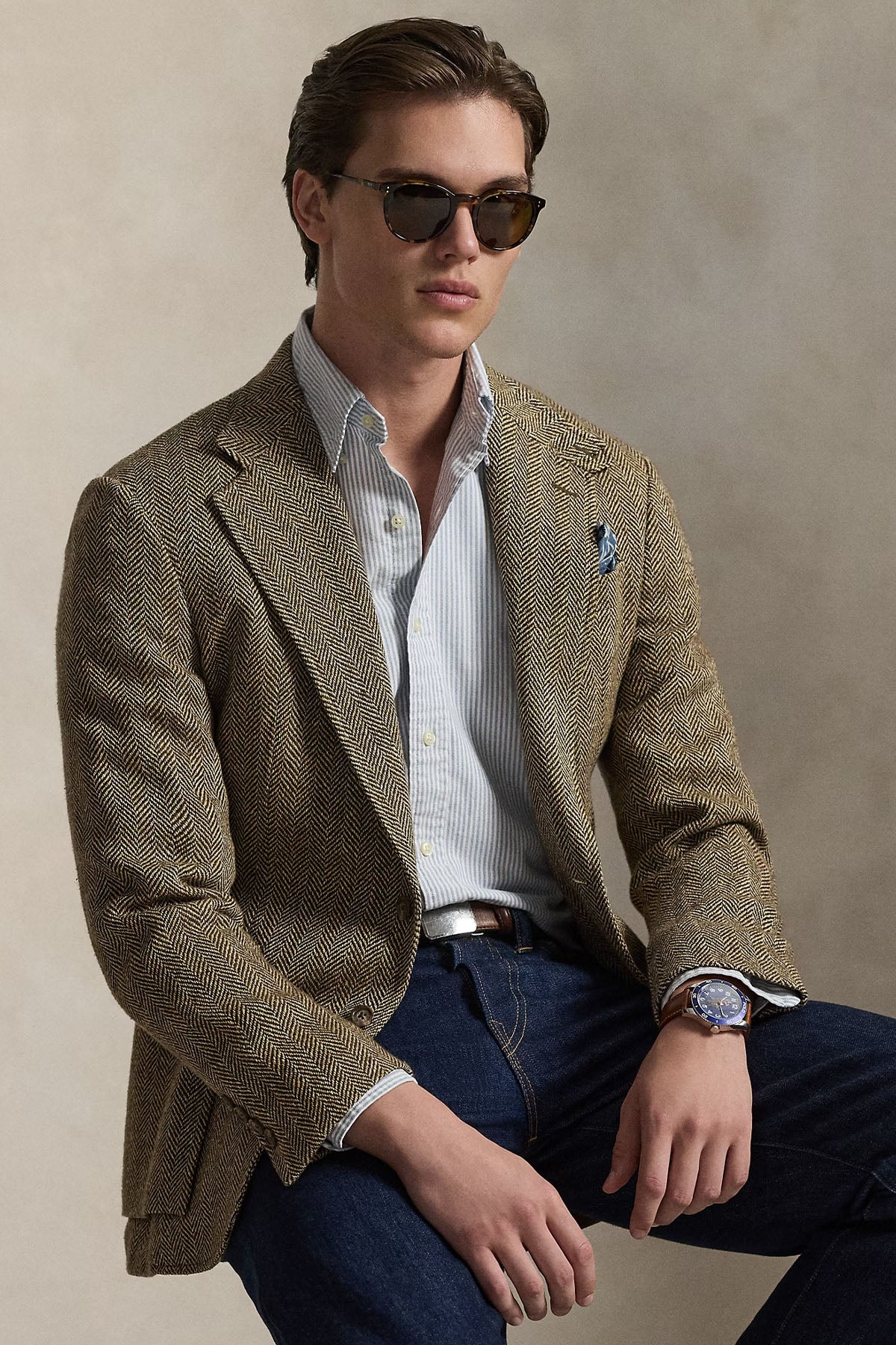 Polo Ralph Lauren Custom Fit Çizgili Oxford Gömlek