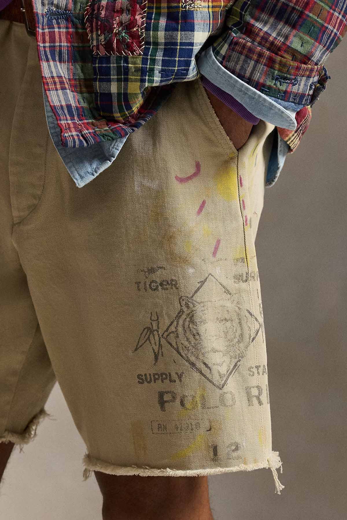 Polo Ralph Lauren Geniş Kesim Logolu Desen Baskılı Şort