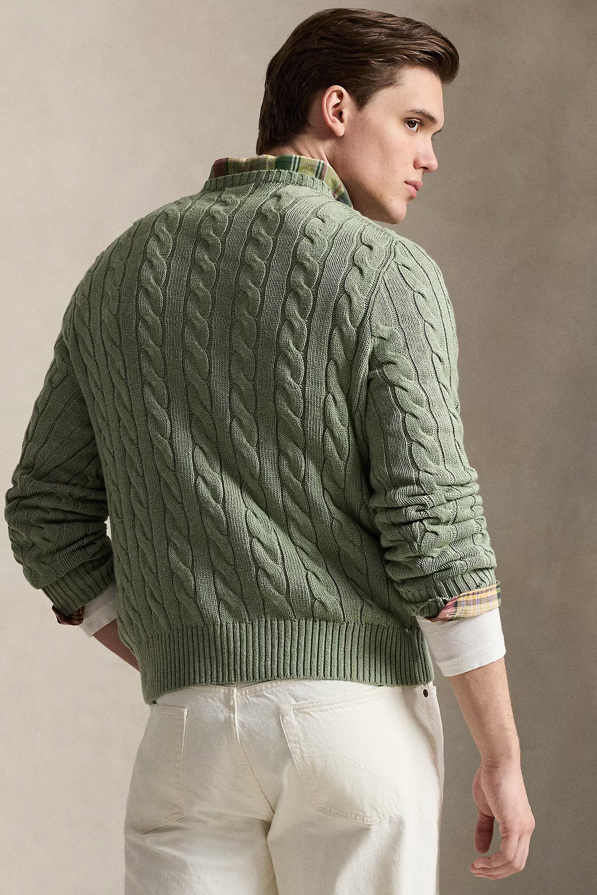Polo Ralph Lauren Yuvarlak Yaka Saç Örgü Triko