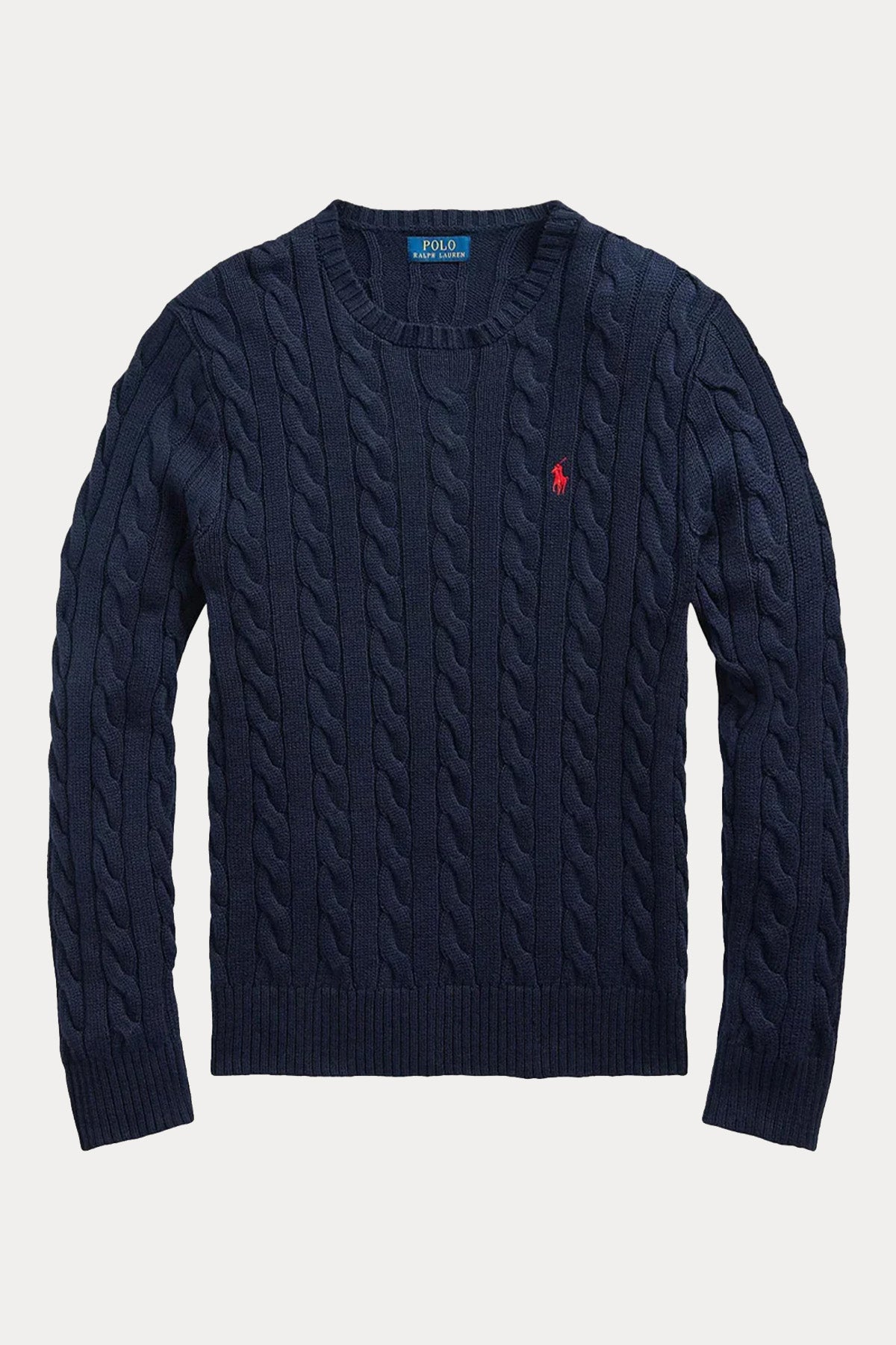 Polo Ralph Lauren Yuvarlak Yaka Saç Örgü Triko