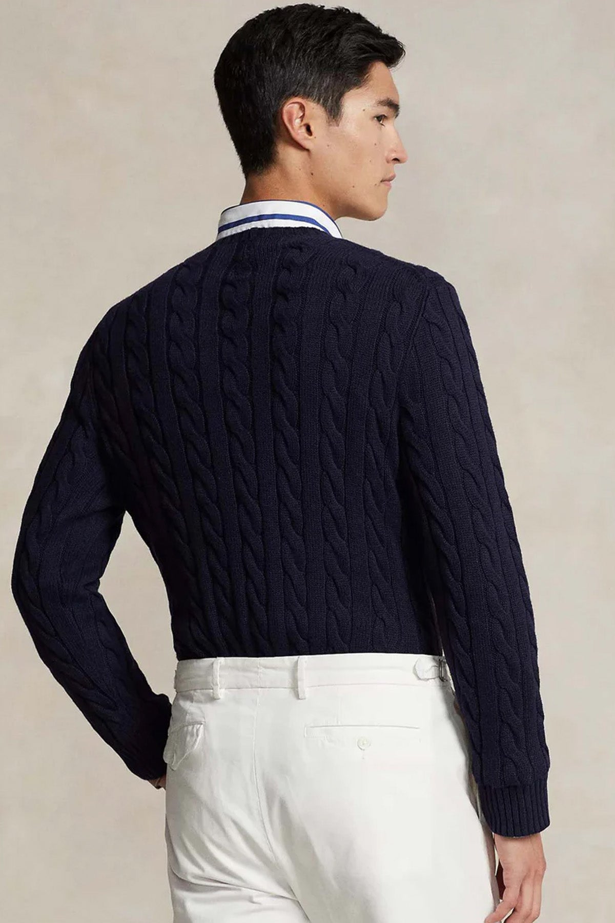 Polo Ralph Lauren Yuvarlak Yaka Saç Örgü Triko