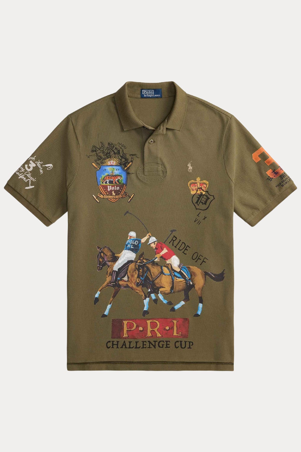 Polo Ralph Lauren Regular Fit Logolu Desen Baskılı Polo Yaka T-shirt