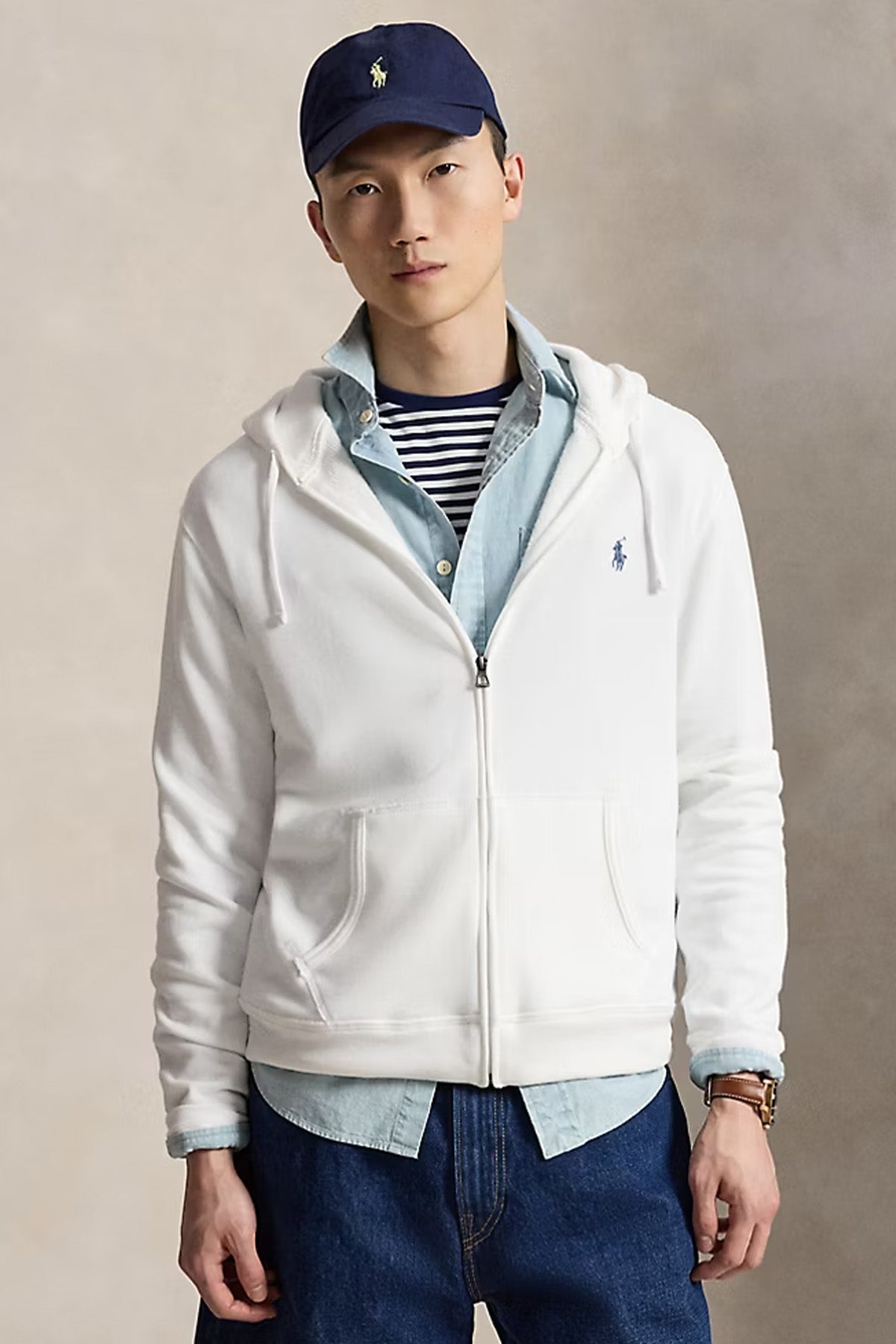 Polo Ralph Lauren Fermuarlı Kapüşonlu Sweatshirt Ceket