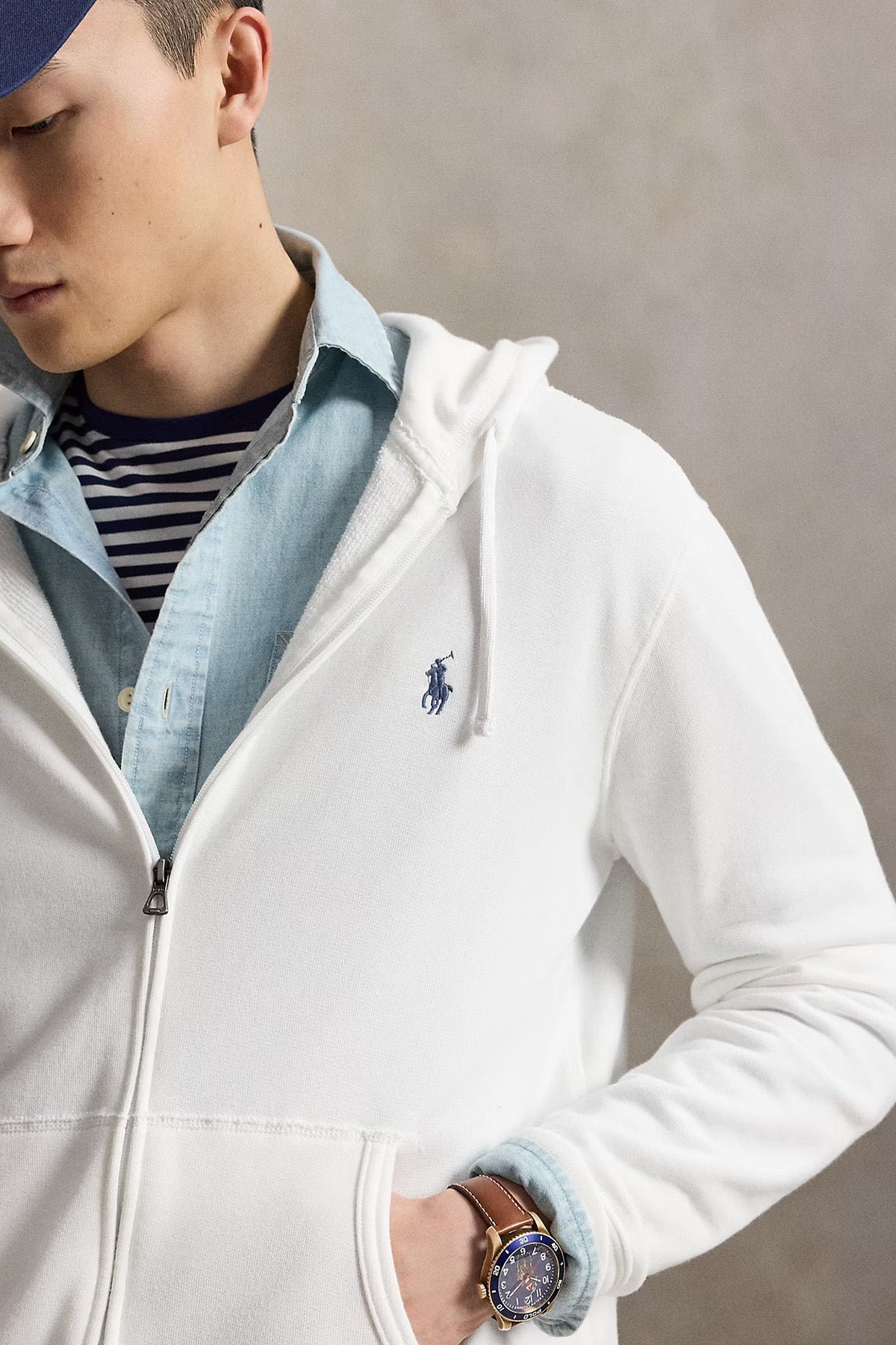 Polo Ralph Lauren Fermuarlı Kapüşonlu Sweatshirt Ceket