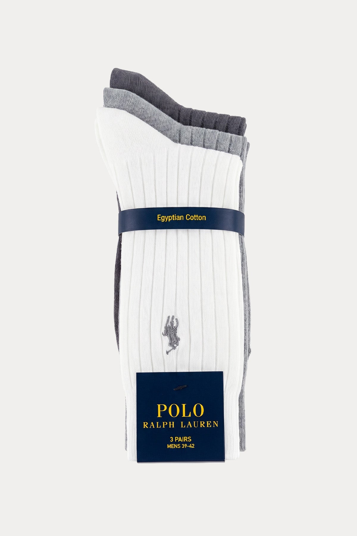 Polo Ralph Lauren 3'lü Paket Erkek Fitilli Çorap