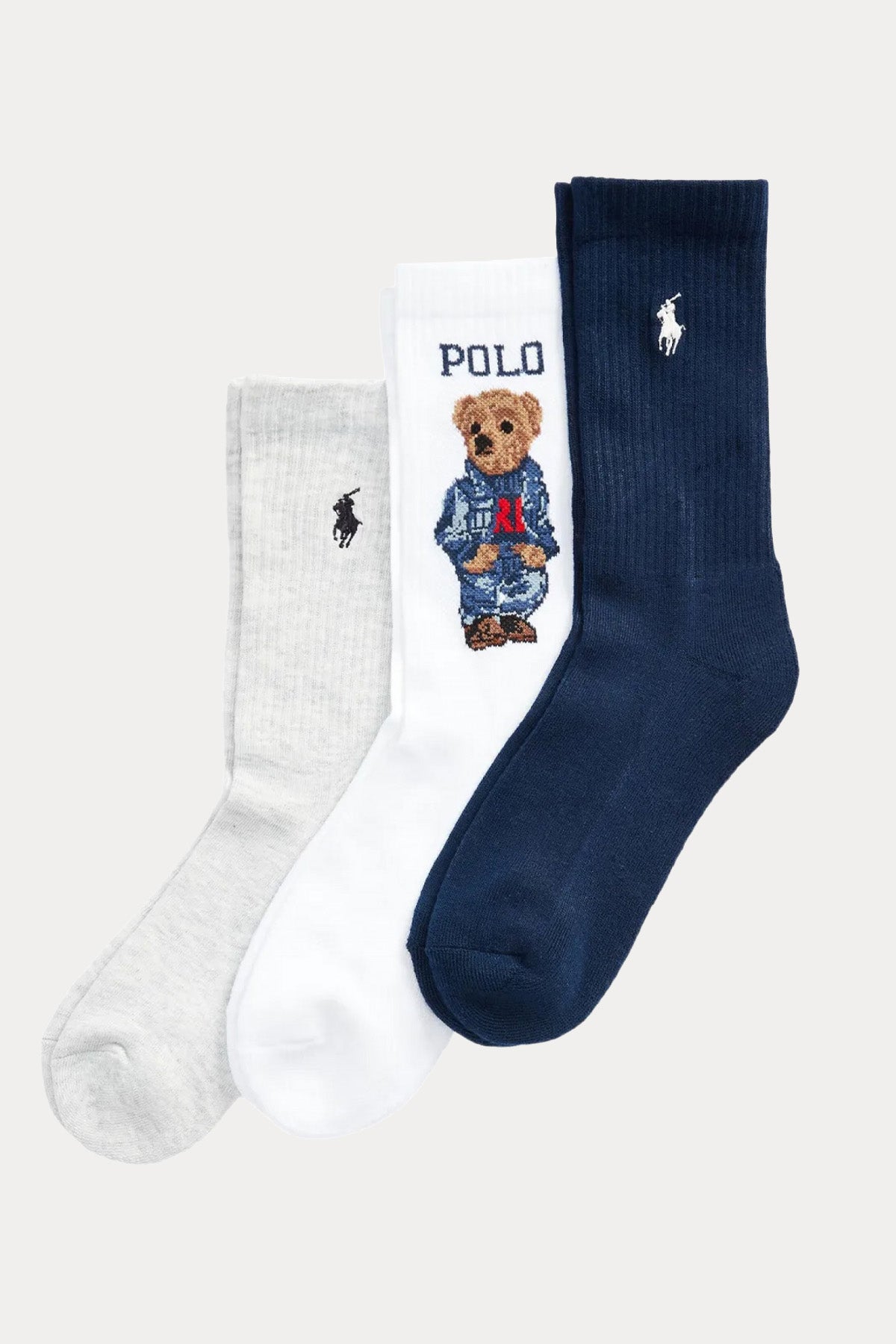 Polo Ralph Lauren 3'lü Paket Kadın Polo Bear Çorap