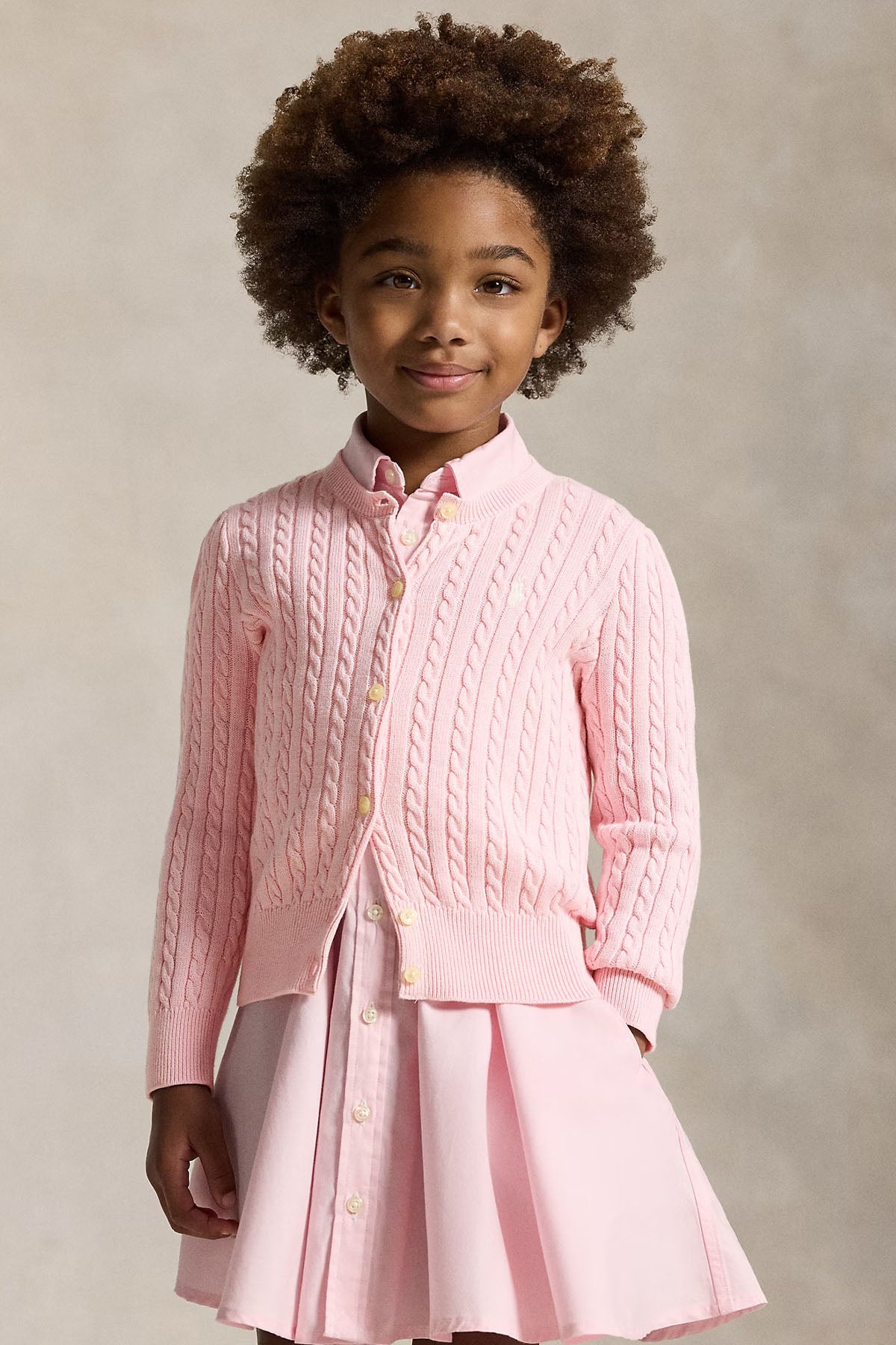 Polo Ralph Lauren Kids 2-3 Yaş Kız Çocuk Saç Örgü Triko Ceket