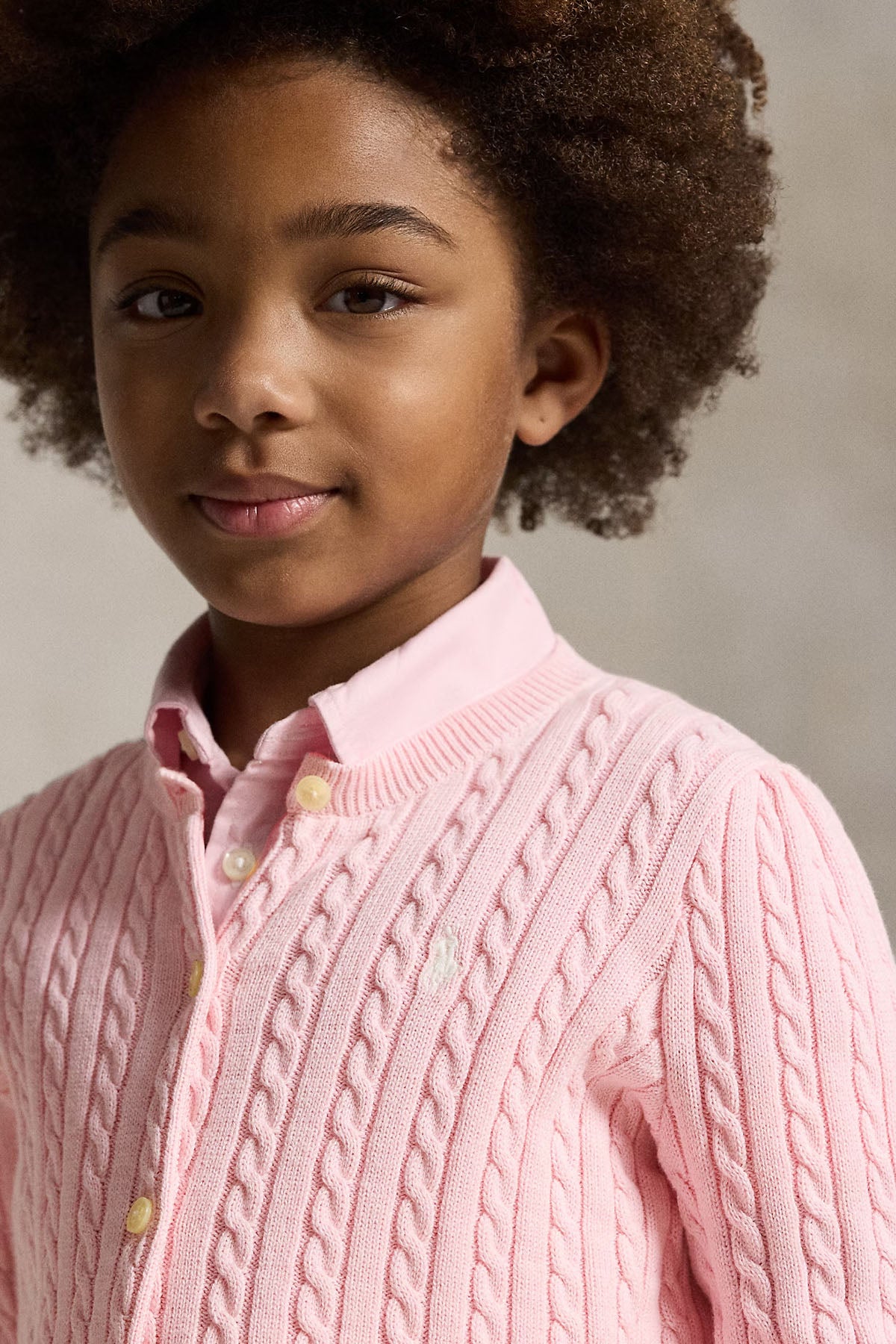 Polo Ralph Lauren Kids 2-3 Yaş Kız Çocuk Saç Örgü Triko Ceket