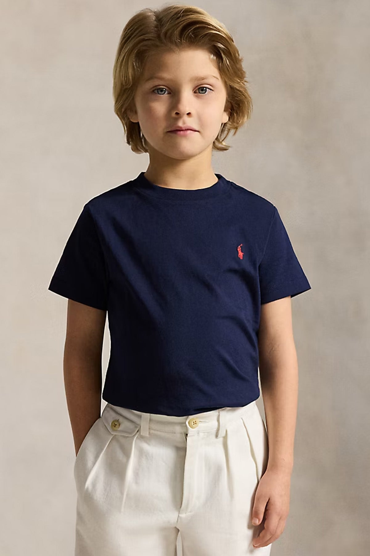 Polo Ralph Lauren Kids 7 Yaş Unisex Çocuk Pony Logolu T-shirt