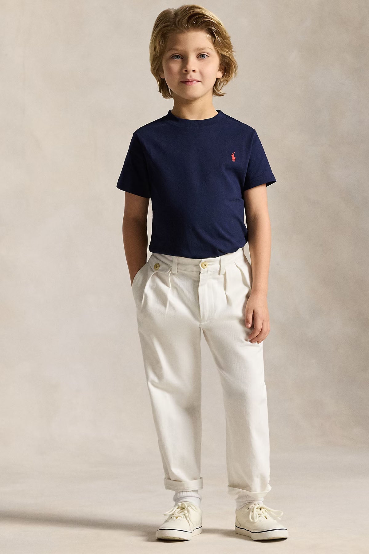 Polo Ralph Lauren Kids 7 Yaş Unisex Çocuk Pony Logolu T-shirt