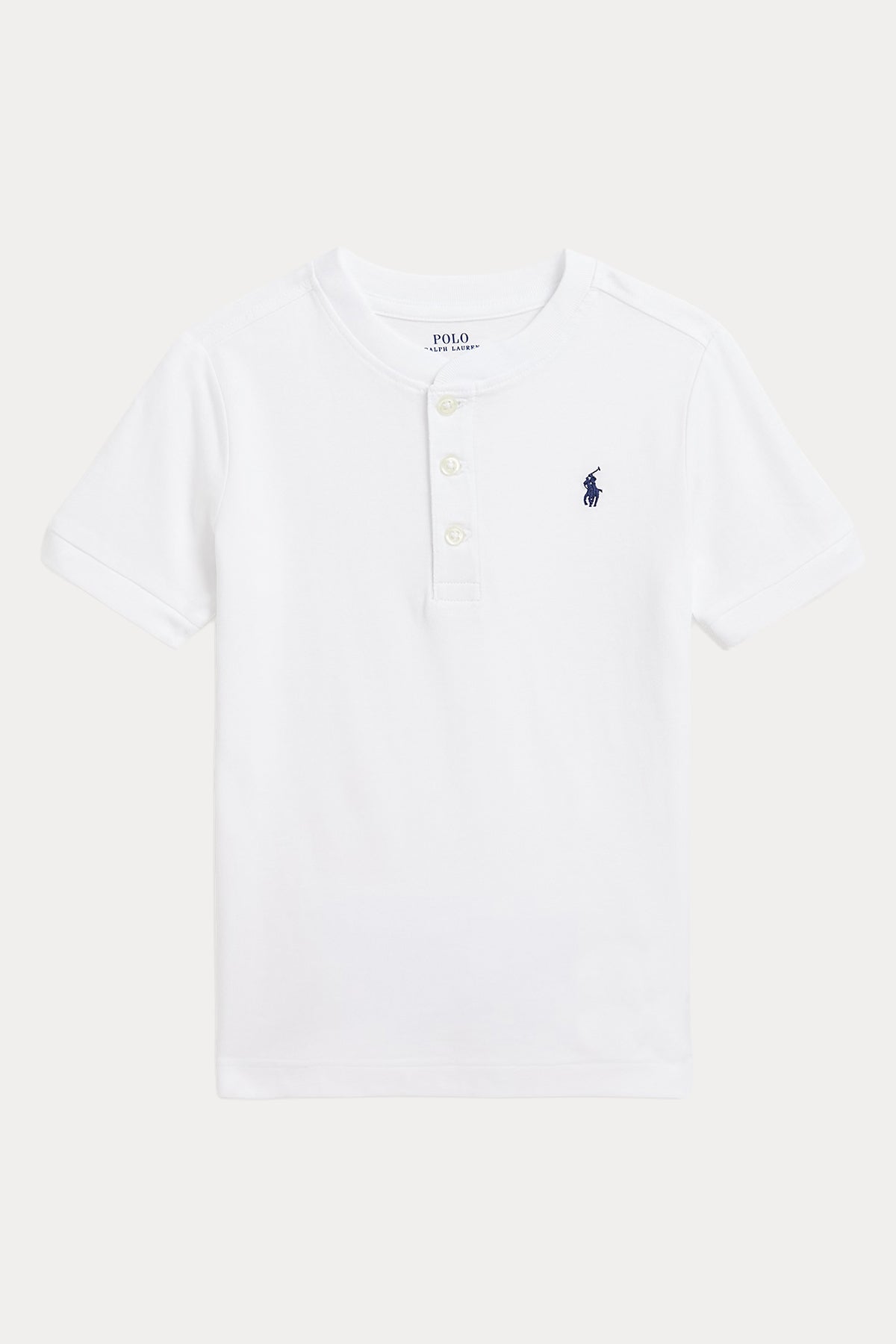 Polo Ralph Lauren Kids 3-7 Yaş Erkek Çocuk Düğmeli Yuvarlak Yaka T-shirt