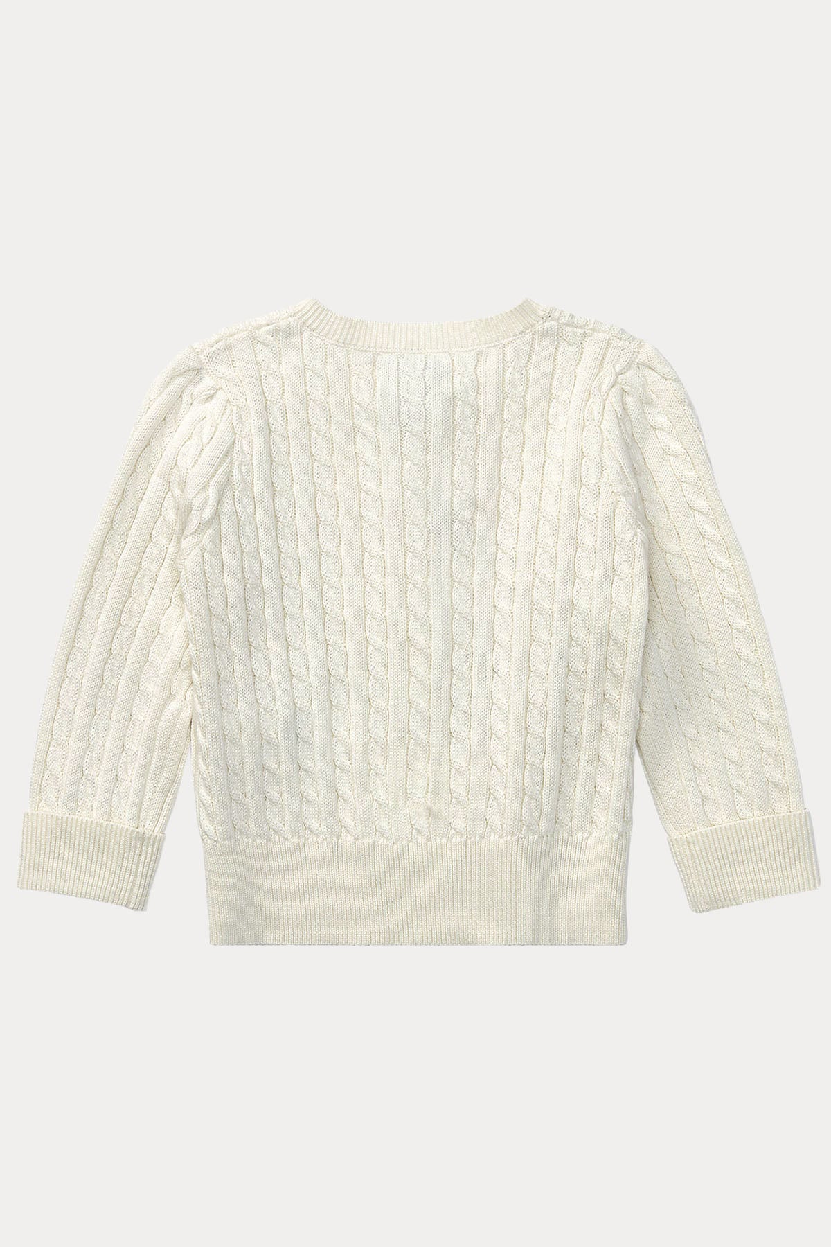 Polo Ralph Lauren Kids 12 Aylık Kız Bebek Saç Örgü Triko Ceket