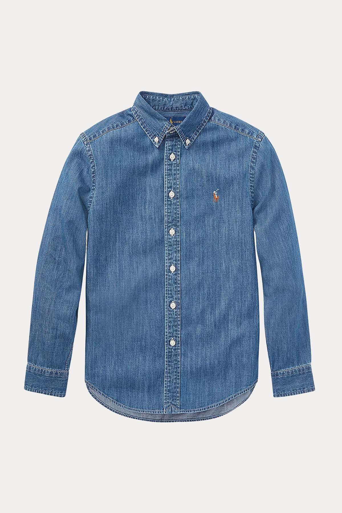 Polo Ralph Lauren Kids S-M Beden Erkek Çocuk Denim Gömlek