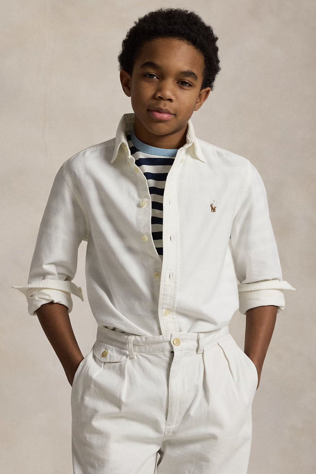 Polo Ralph Lauren Kids S-M Beden Erkek Çocuk Oxford Gömlek