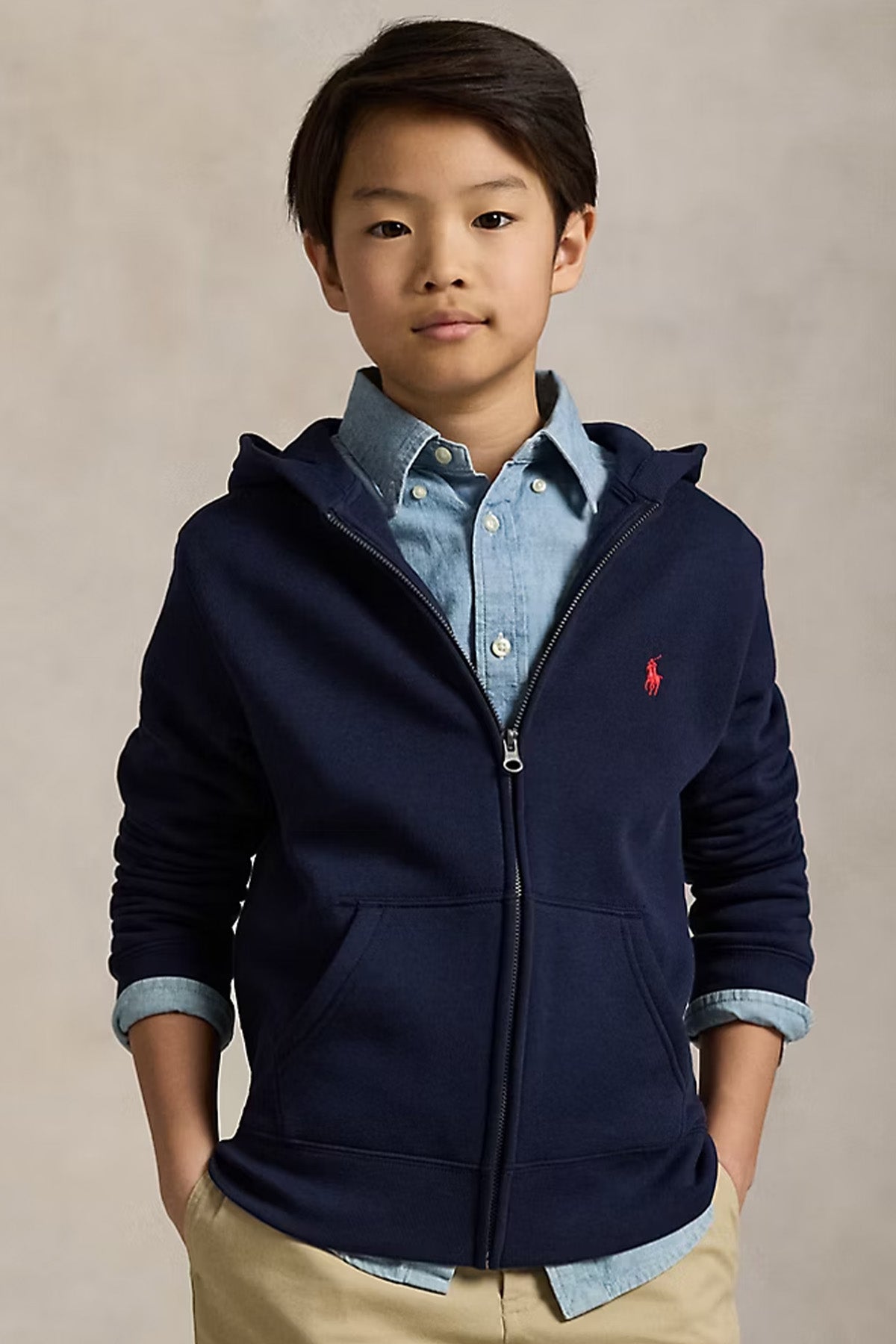 Polo Ralph Lauren Kids S-L Beden Unisex Çocuk Kapüşonlu Sweatshirt Ceket