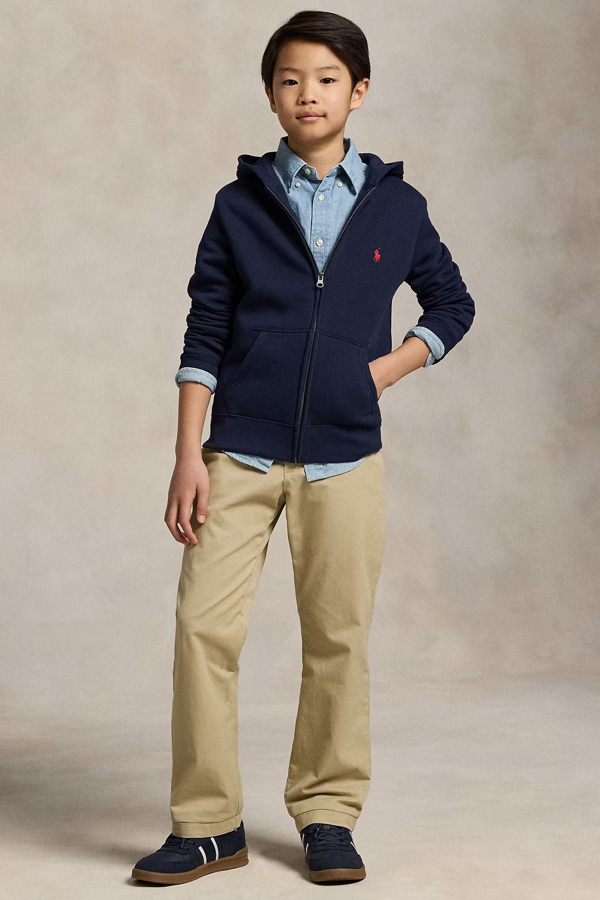 Polo Ralph Lauren Kids S-L Beden Unisex Çocuk Kapüşonlu Sweatshirt Ceket