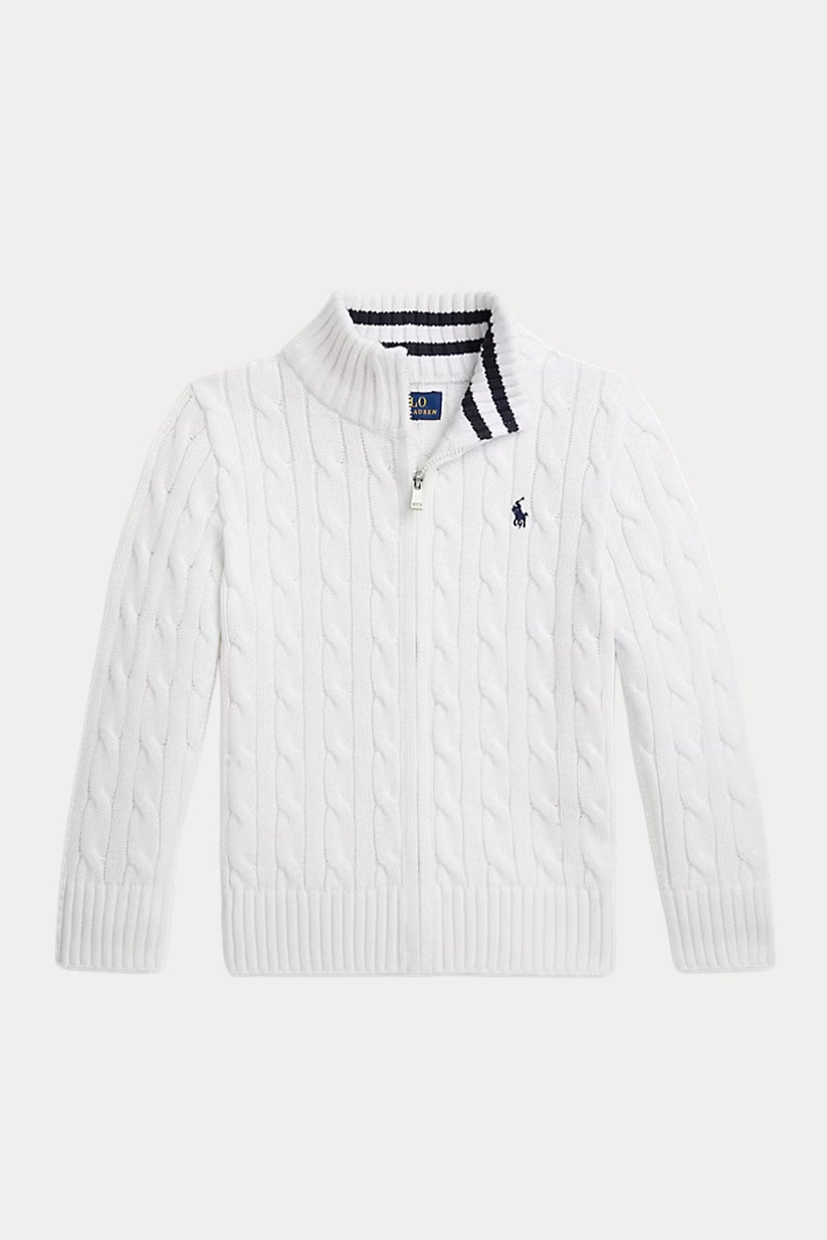 Polo Ralph Lauren Kids 4-6 Yaş Erkek Çocuk Saç Örgü Triko Ceket