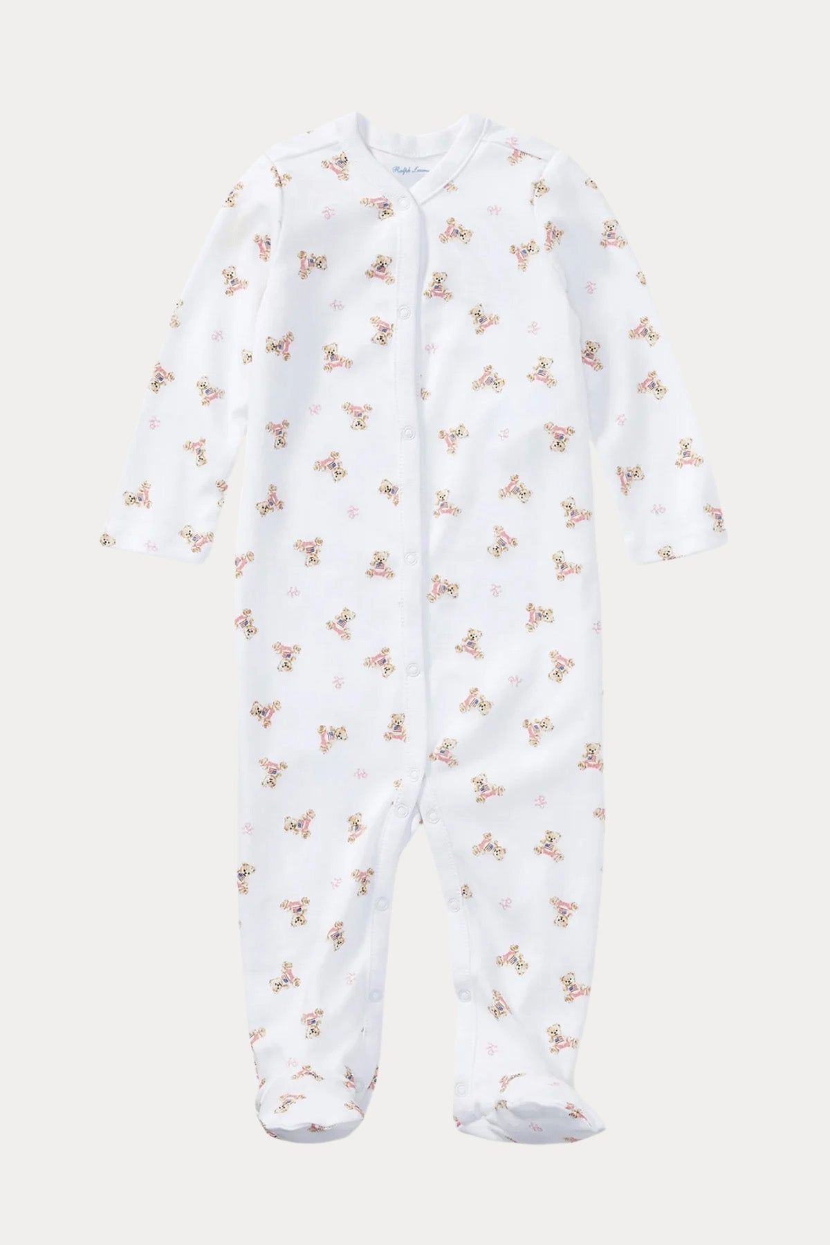 Polo Ralph Lauren Kids Yeni Doğan-3 Aylık Kız Bebek Polo Bear Tulum