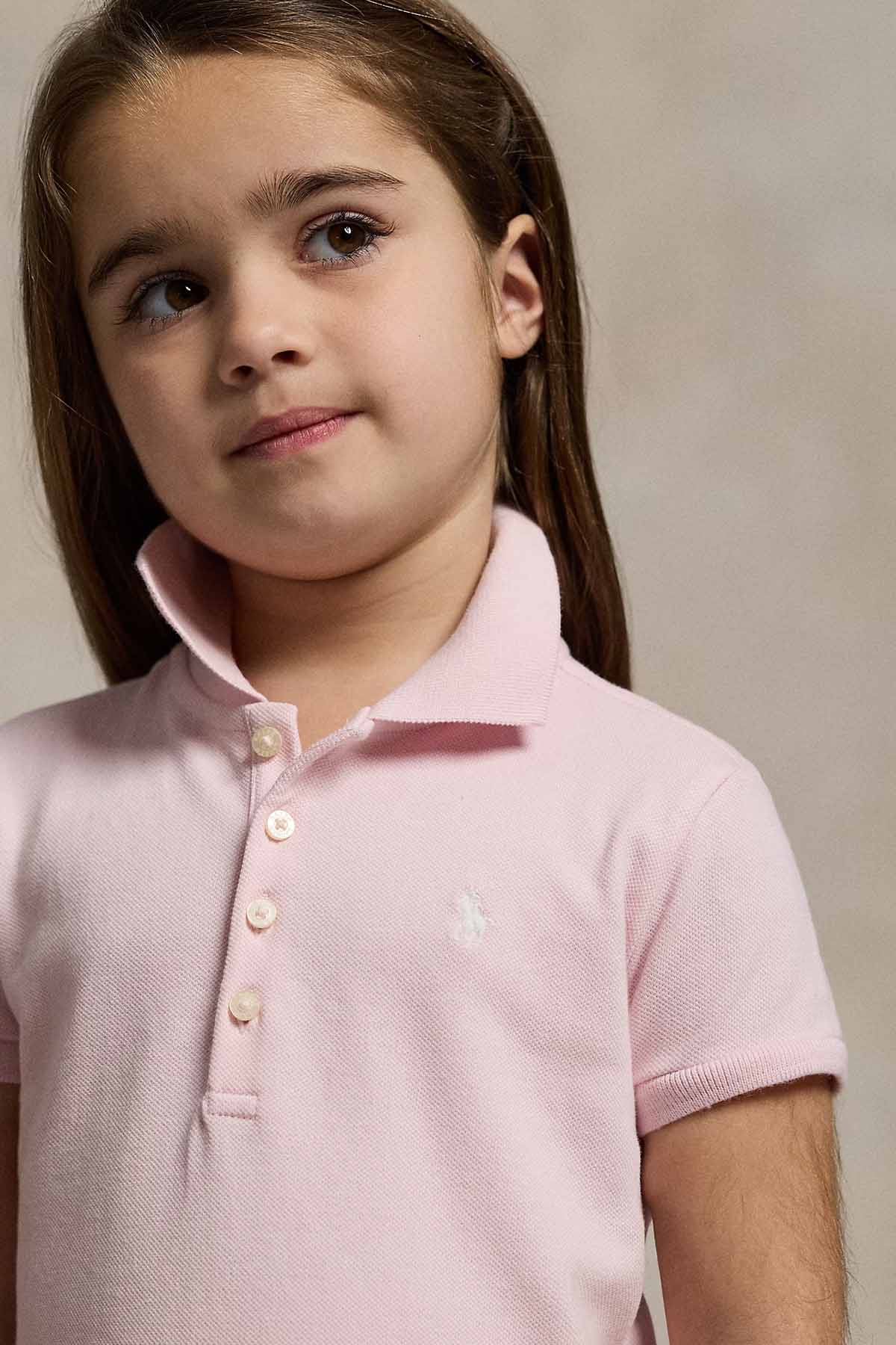 Polo Ralph Lauren Kids 3-5 Yaş Kız Çocuk Polo Yaka T-shirt Elbise-Elbise-Libas