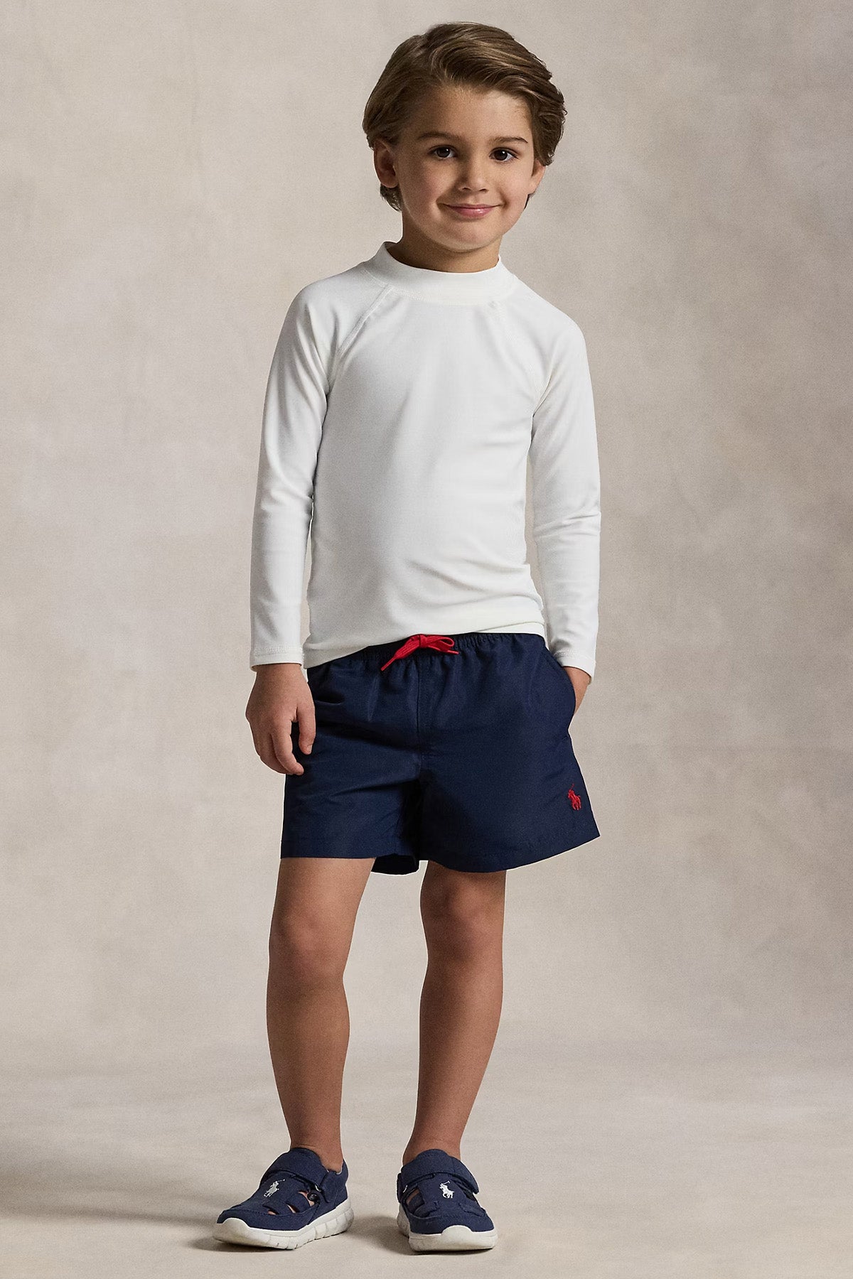 Polo Ralph Lauren Kids 3-7 Yaş Erkek Çocuk Beli Lastikli Şort Mayo