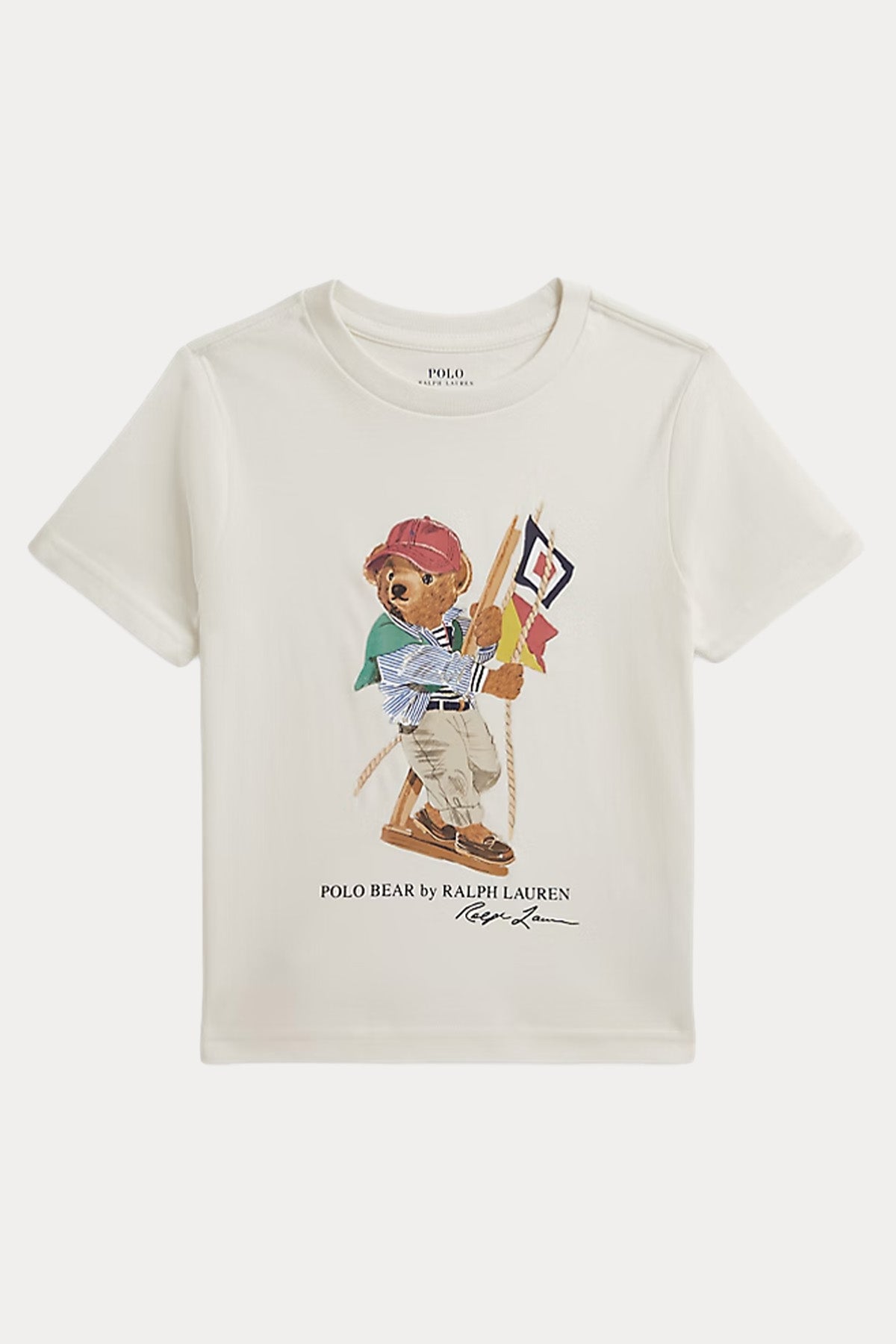 Polo Ralph Lauren Kids 2-7 Yaş Unisex Çocuk Polo Bear T-shirt-T-shirt-Libas