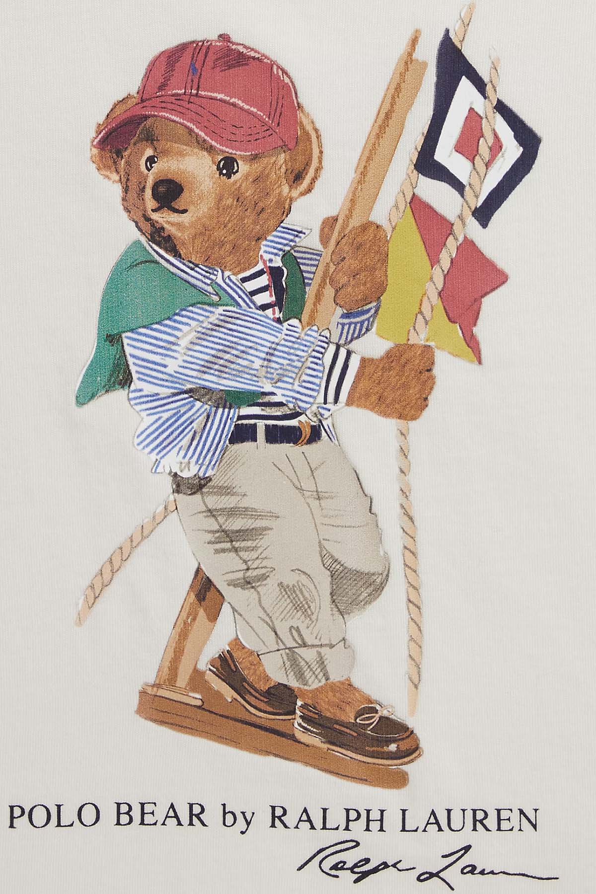 Polo Ralph Lauren Kids 2-7 Yaş Unisex Çocuk Polo Bear T-shirt-T-shirt-Libas
