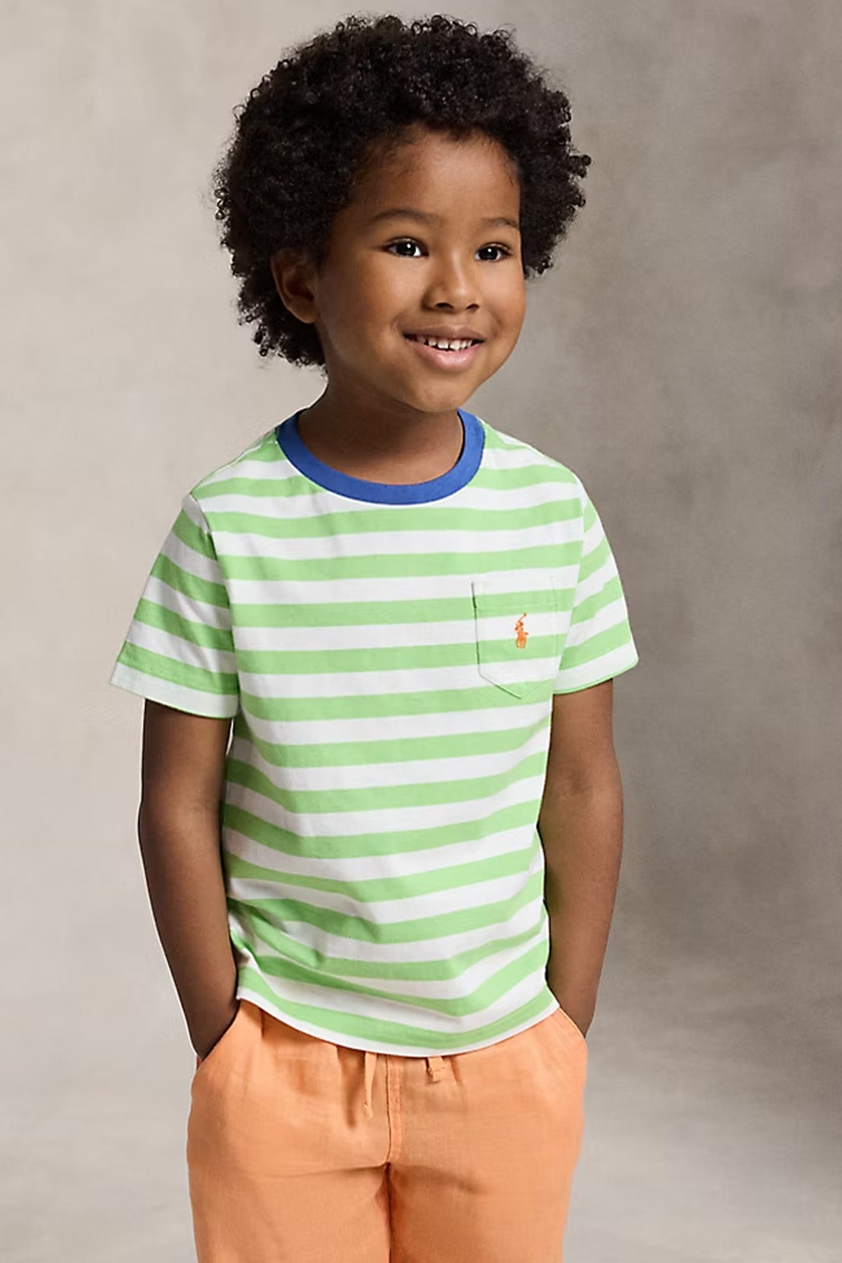 Polo Ralph Lauren Kids 3-4 Yaş Erkek Çocuk Çizgili T-shirt-T-shirt-Libas