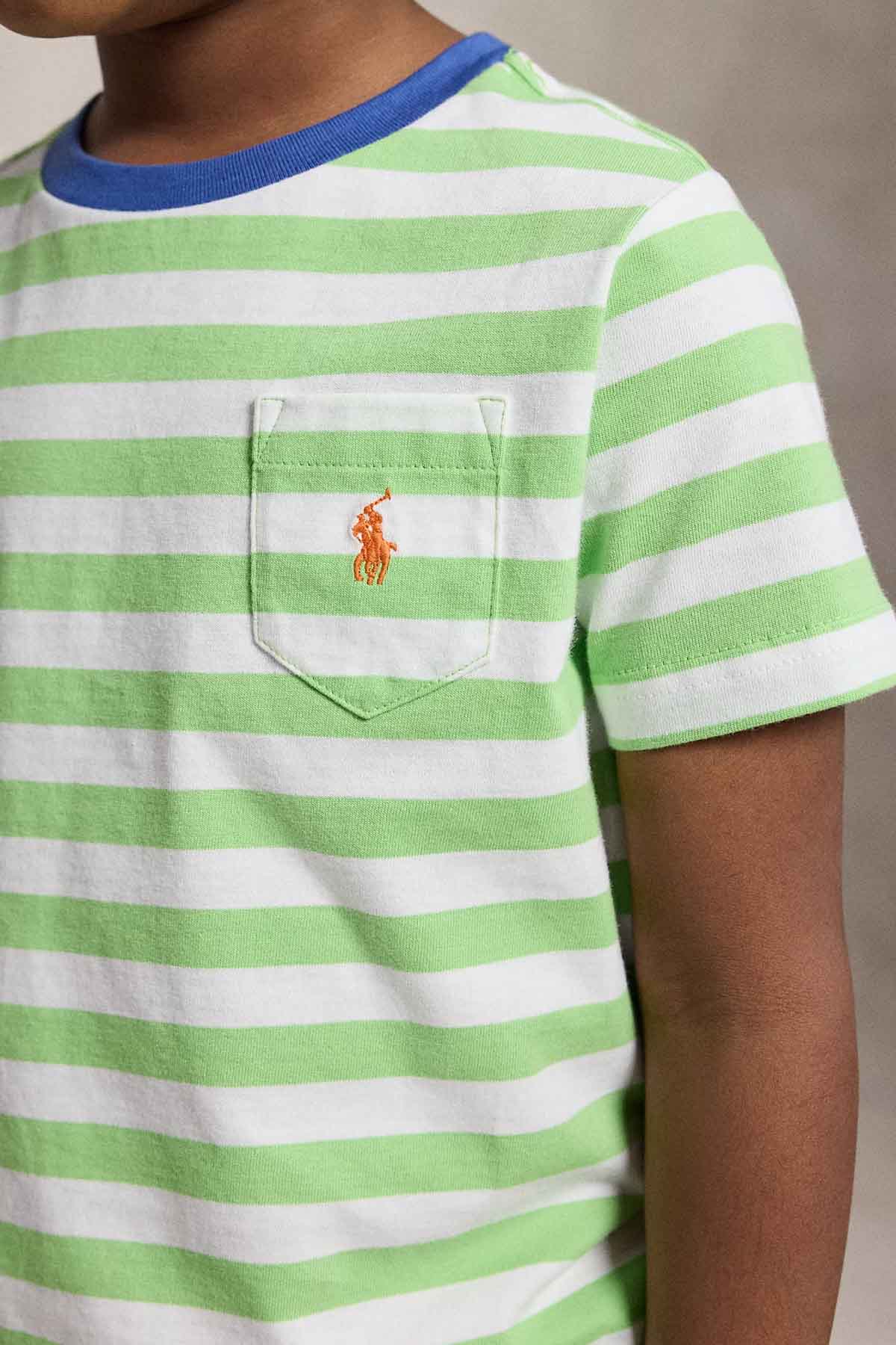 Polo Ralph Lauren Kids 3-4 Yaş Erkek Çocuk Çizgili T-shirt-T-shirt-Libas