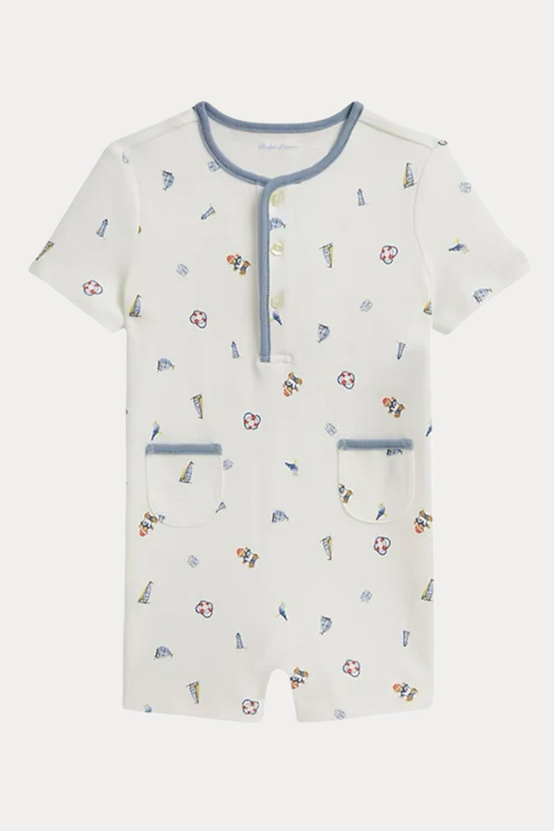 Polo Ralph Lauren Kids 6-9 Aylık Unisex Bebek Polo Bear Tulum