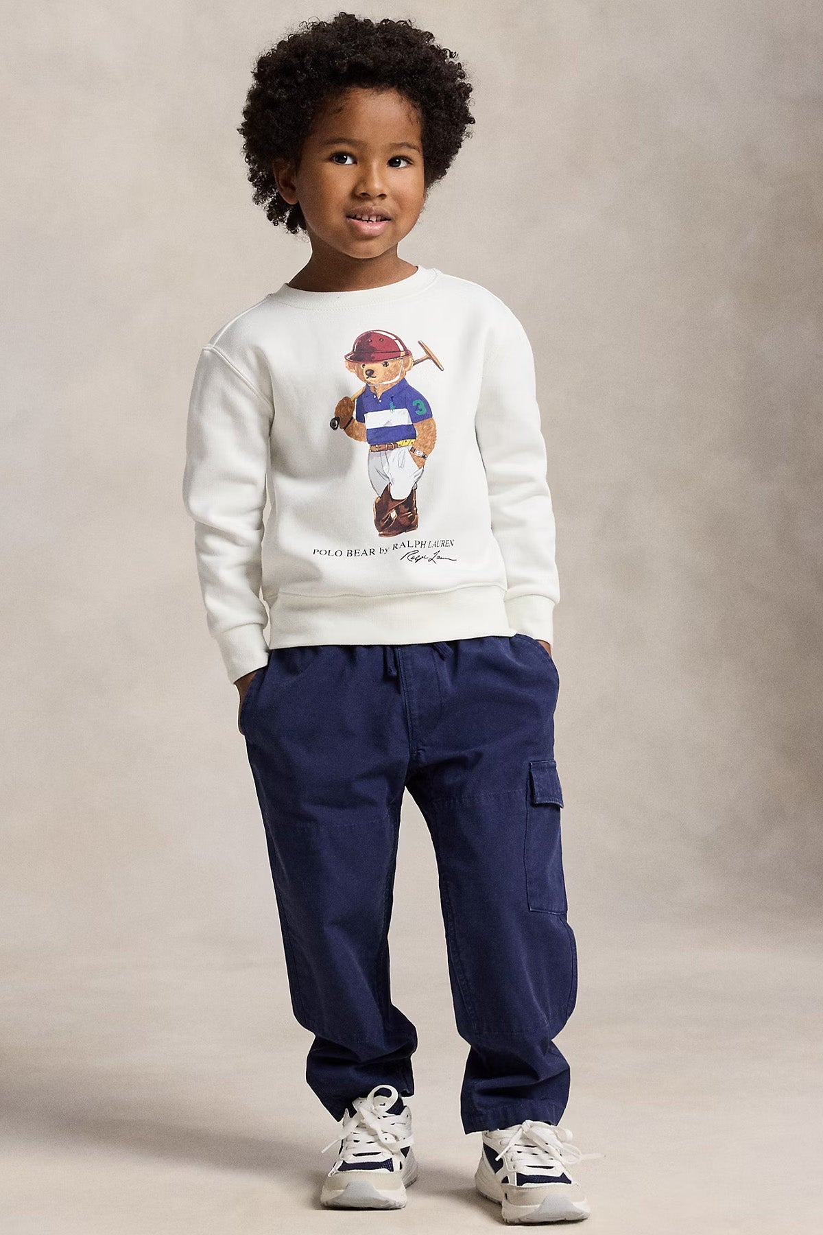 Polo Ralph Lauren Kids 3-7 Yaş Unisex Çocuk Polo Bear Sweatshirt