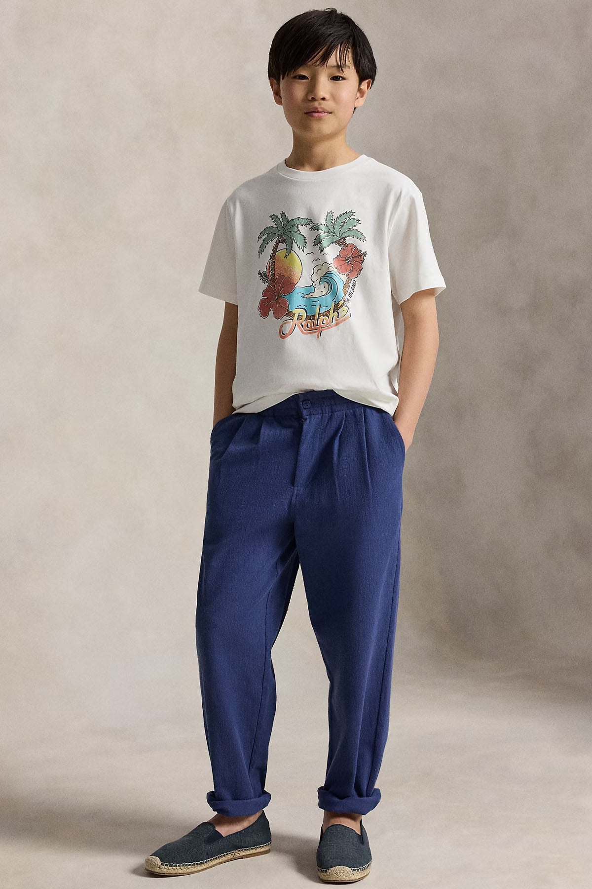 Polo Ralph Lauren Kids S-M Beden Unisex Çocuk Desenli T-shirt