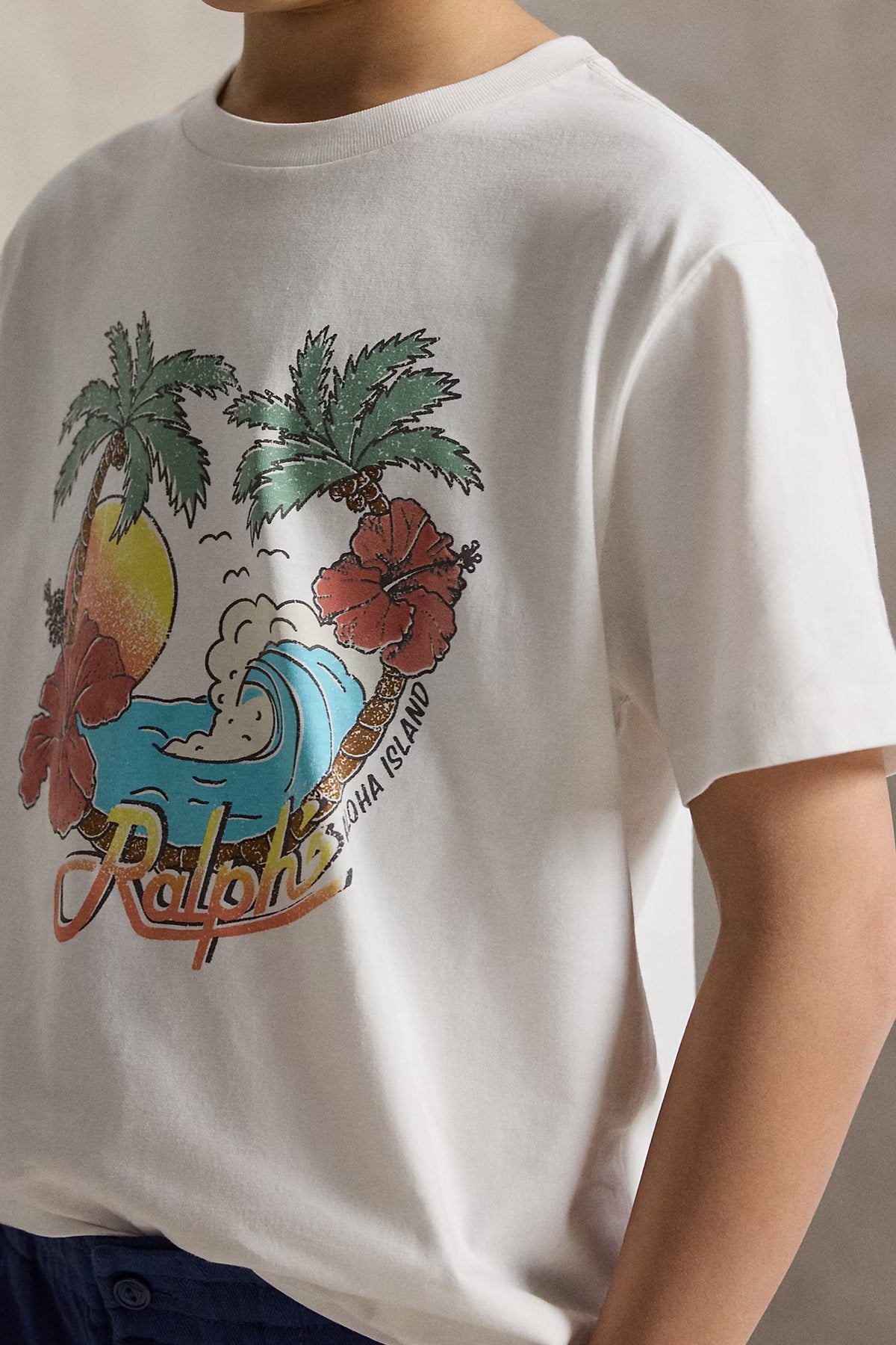 Polo Ralph Lauren Kids S-M Beden Unisex Çocuk Desenli T-shirt
