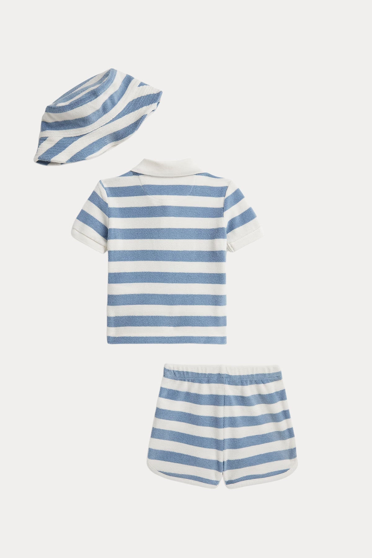 Polo Ralph Lauren Kids 12 Aylık Unisex Bebek Bucket Şapkalı T-shirt - Şort Set